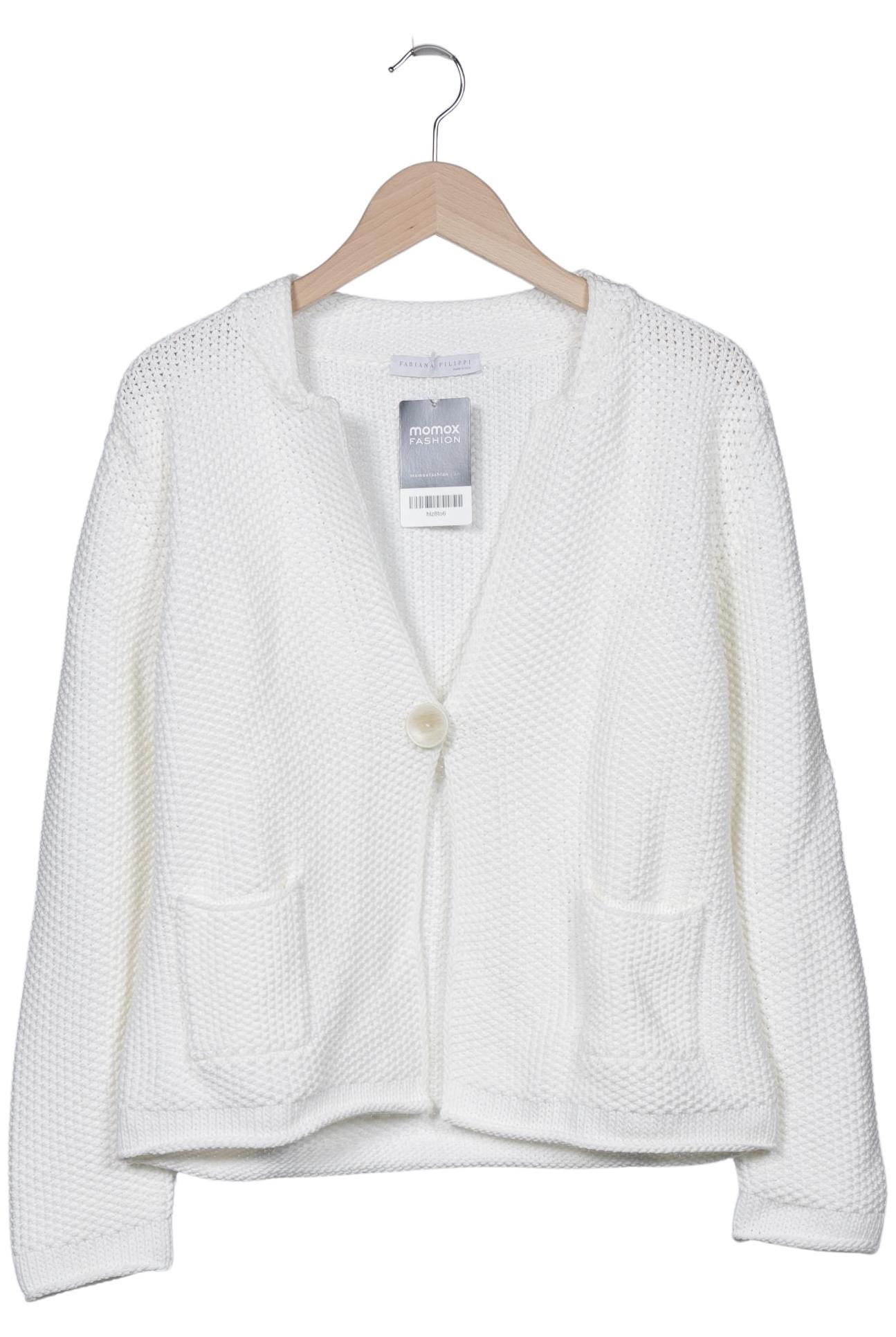 

Fabiana Filippi Damen Strickjacke, weiß, Gr. 40
