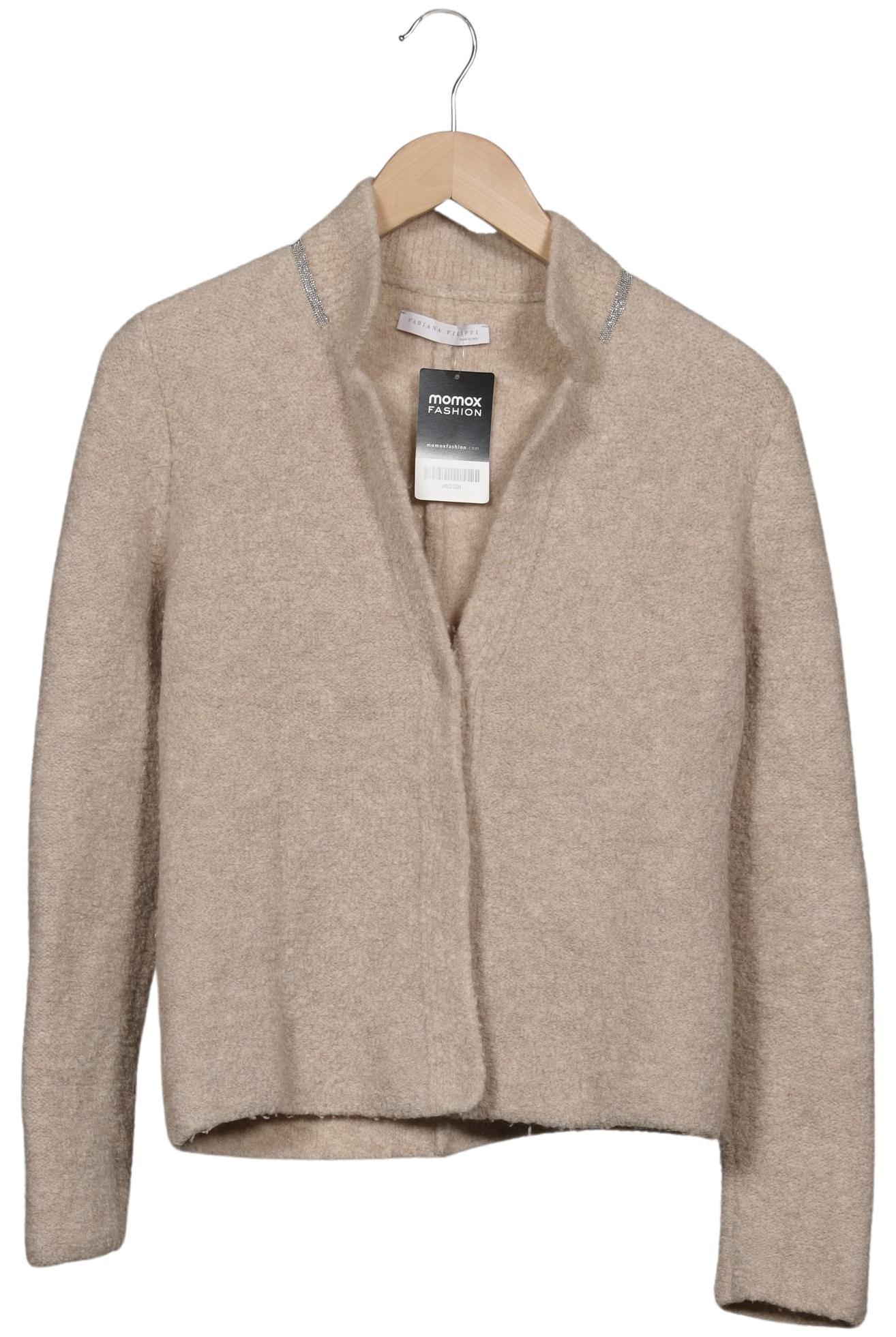 

Fabiana Filippi Damen Strickjacke, beige, Gr. 38