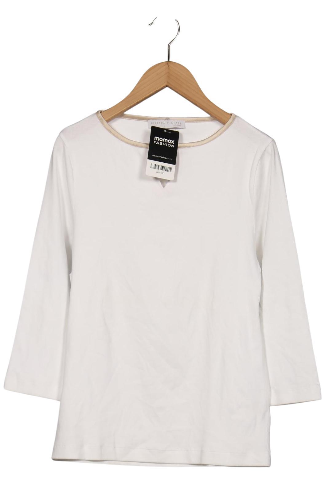

Fabiana Filippi Damen Langarmshirt, weiß, Gr. 38