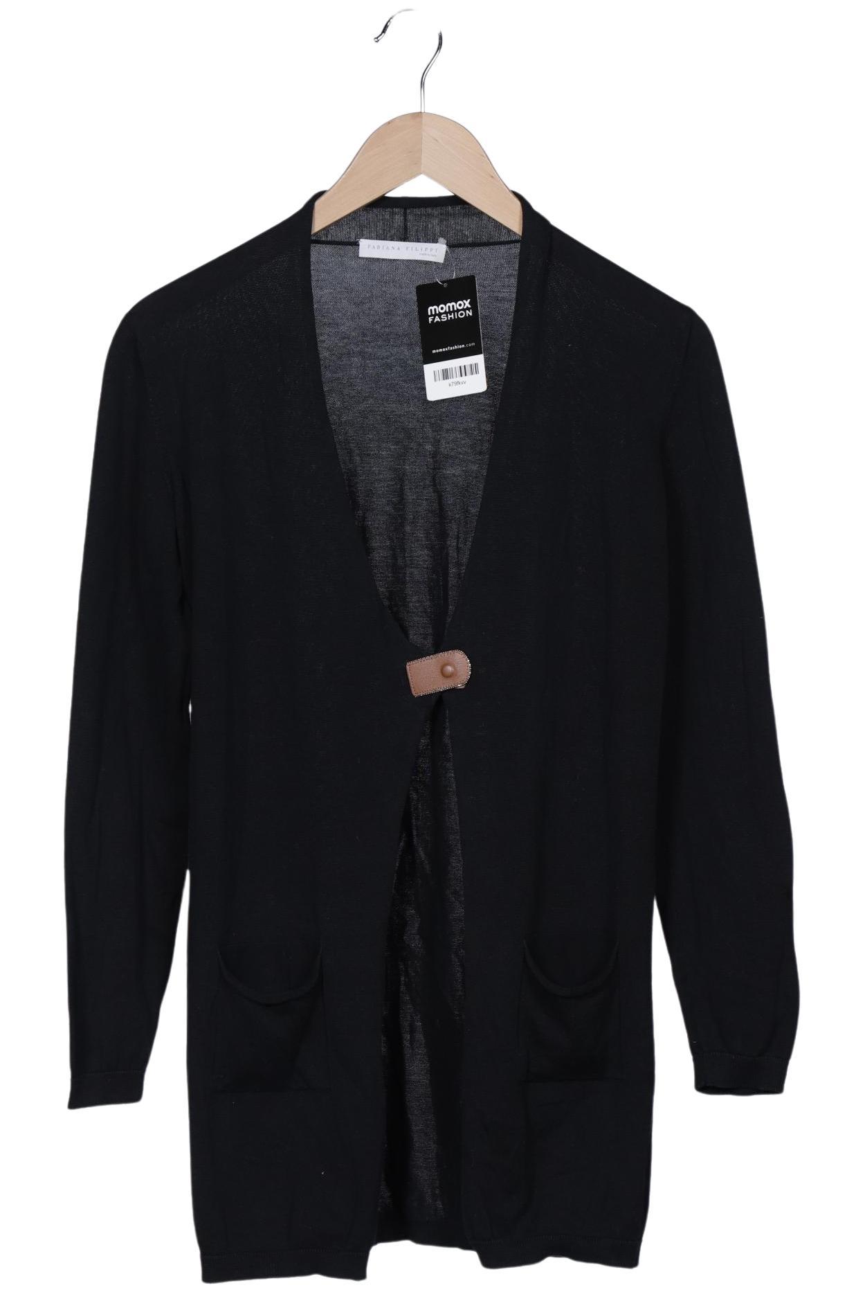 

Fabiana Filippi Damen Strickjacke, schwarz, Gr. 36