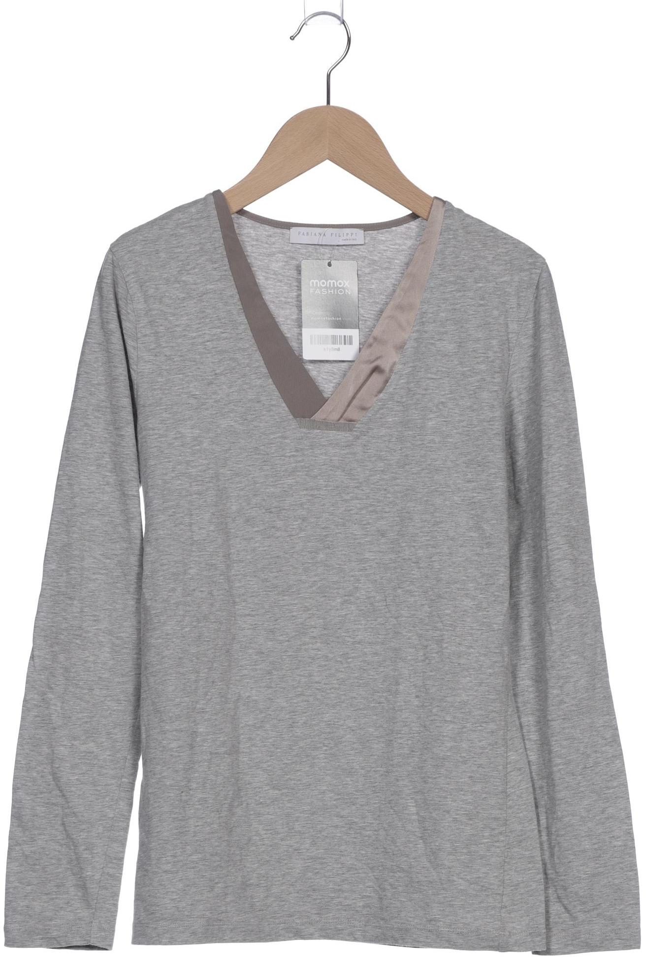 

Fabiana Filippi Damen Langarmshirt, grau, Gr. 36
