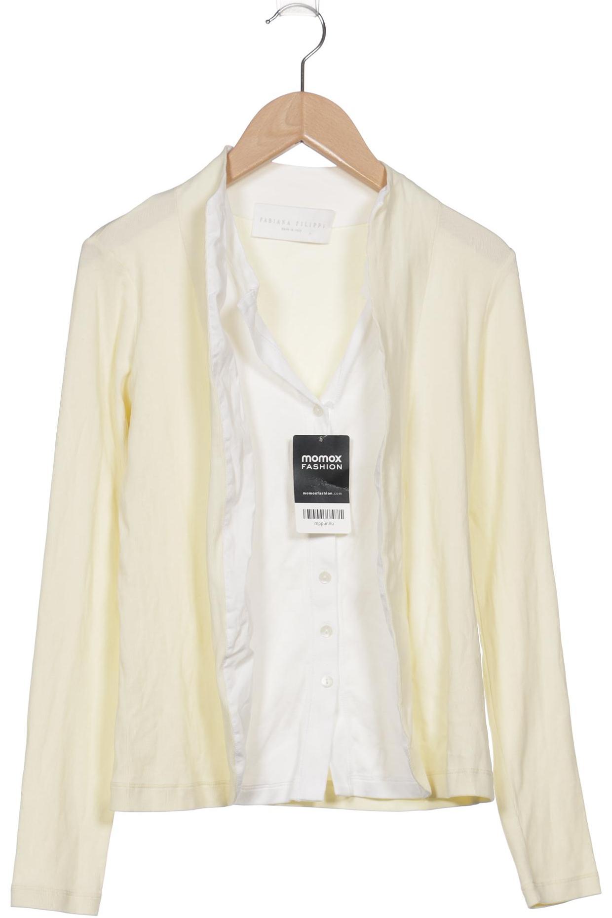 

Fabiana Filippi Damen Strickjacke, cremeweiß, Gr. 36