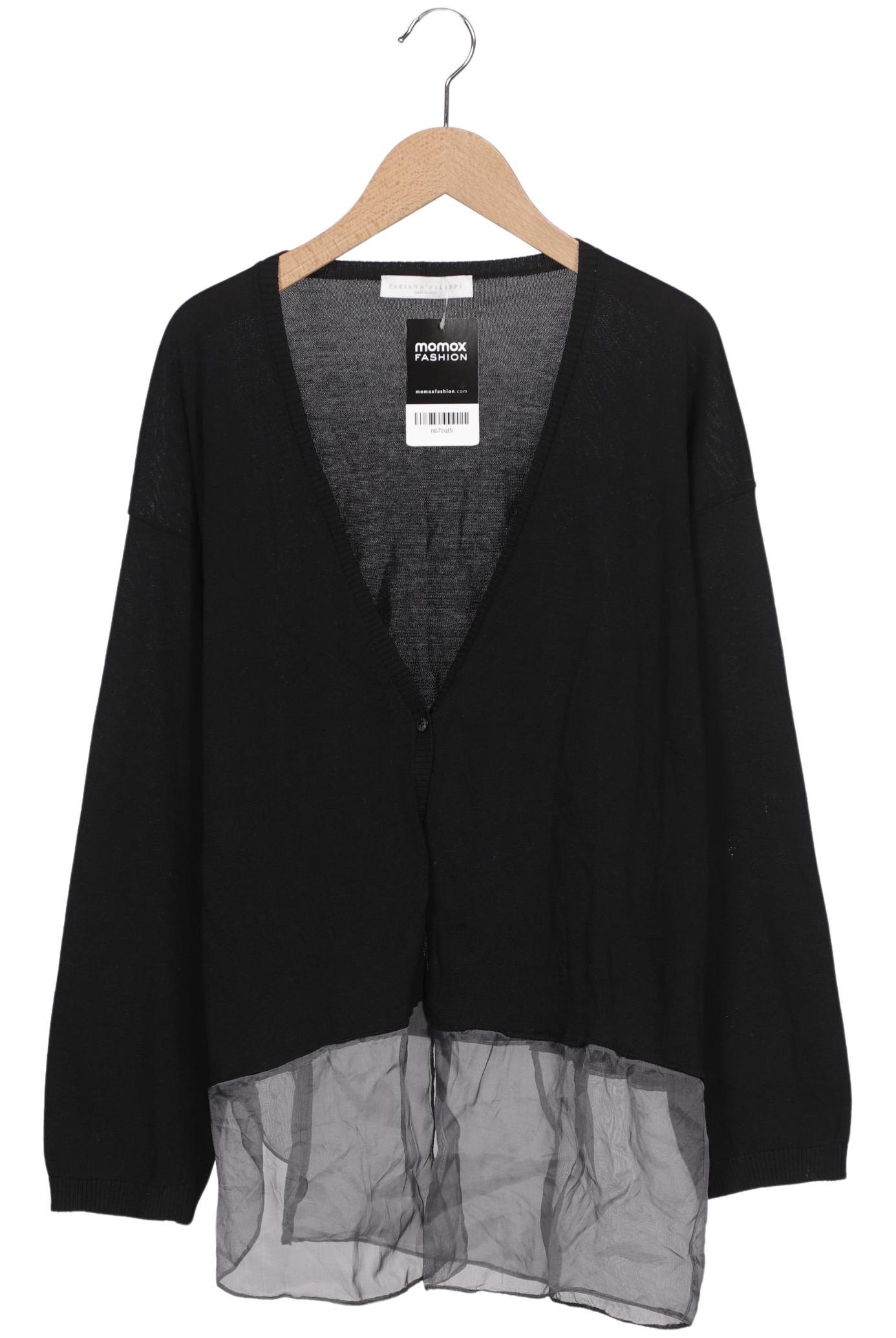 

Fabiana Filippi Damen Strickjacke, schwarz, Gr. 38