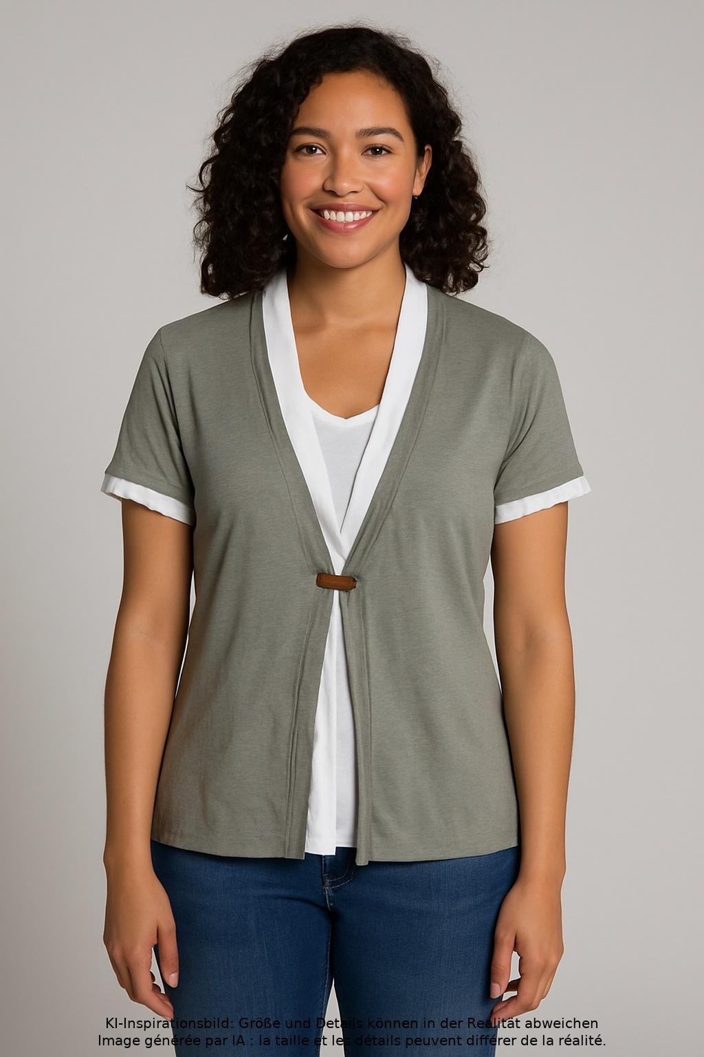 

Fabiana Filippi Damen T-Shirt, grau, Gr. 42