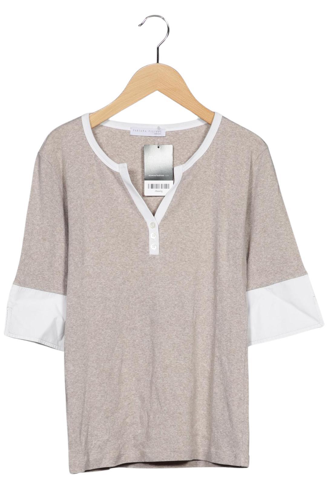 

Fabiana Filippi Damen Langarmshirt, beige, Gr. 34