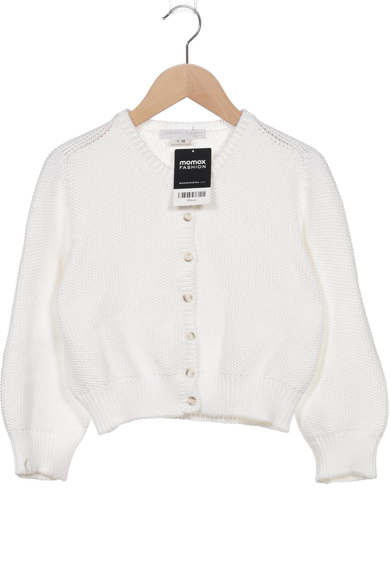 

Fabiana Filippi Damen Strickjacke, weiß, Gr. 38
