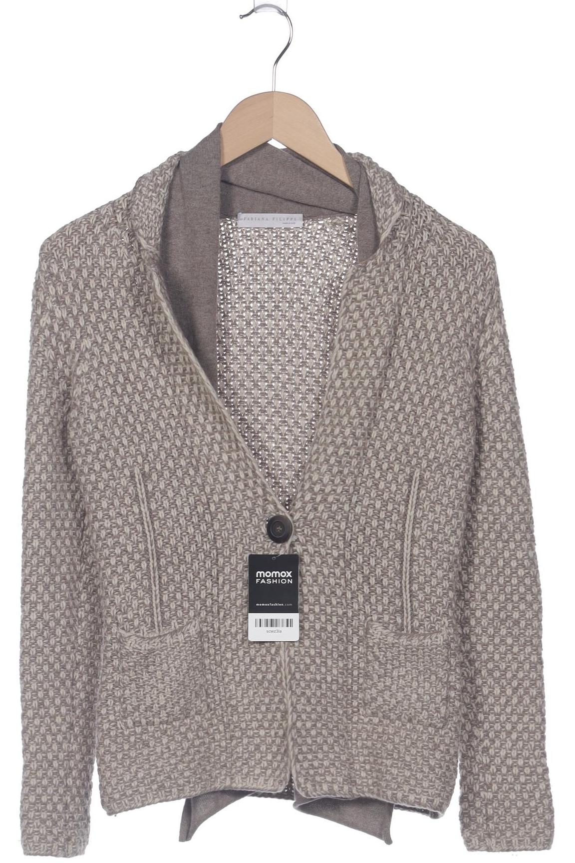 

Fabiana Filippi Damen Strickjacke, beige, Gr. 36