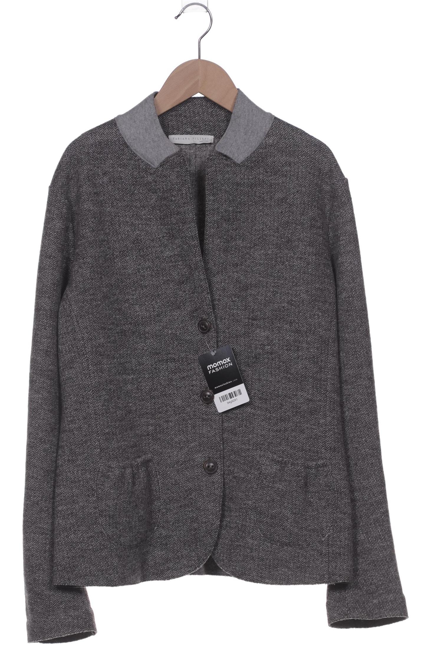 

Fabiana Filippi Damen Strickjacke, grau, Gr. 44