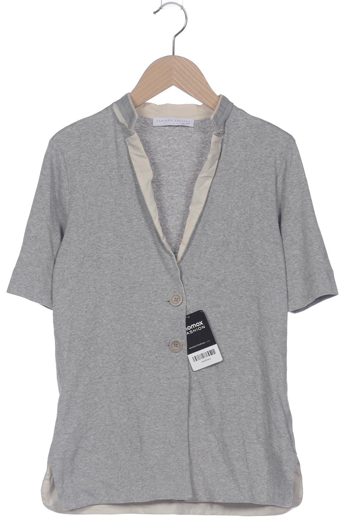 

Fabiana Filippi Damen Strickjacke, grau, Gr. 36