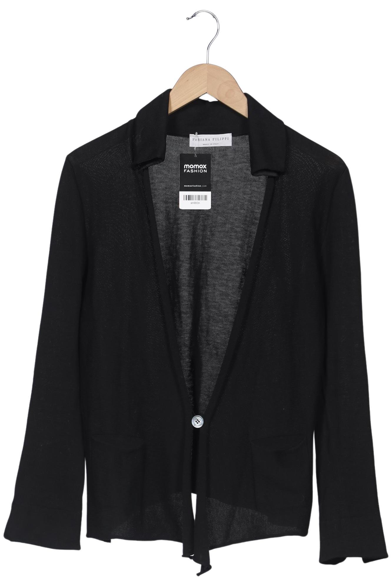 

Fabiana Filippi Damen Strickjacke, schwarz, Gr. 40