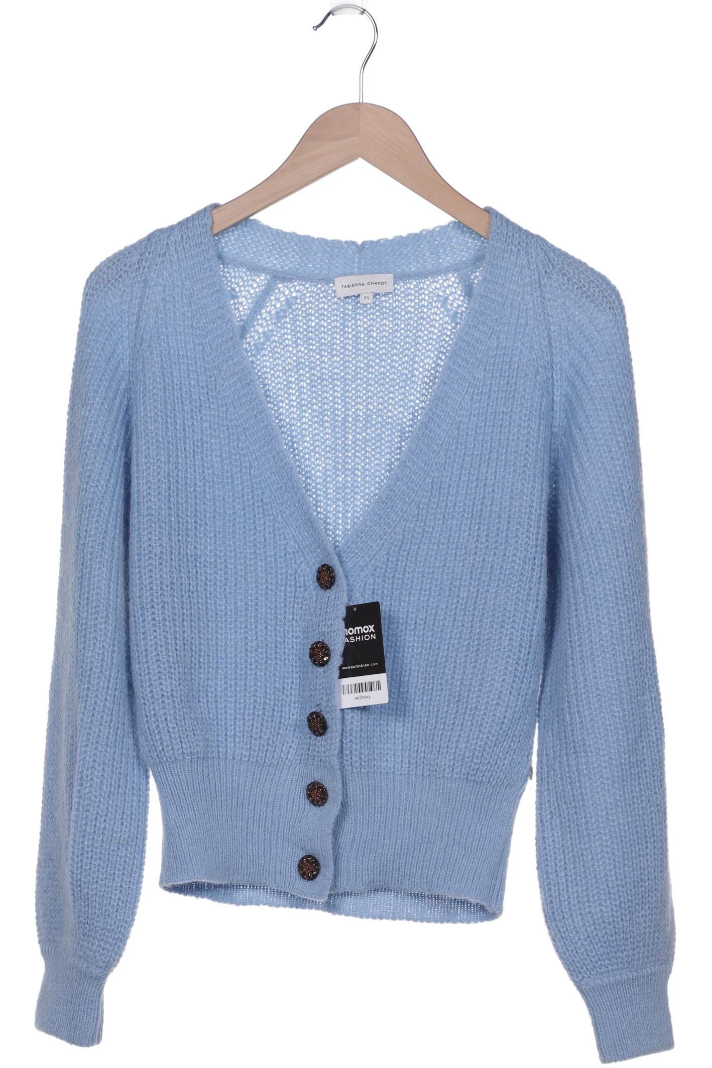

Fabienne Chapot Damen Strickjacke, blau, Gr. 34