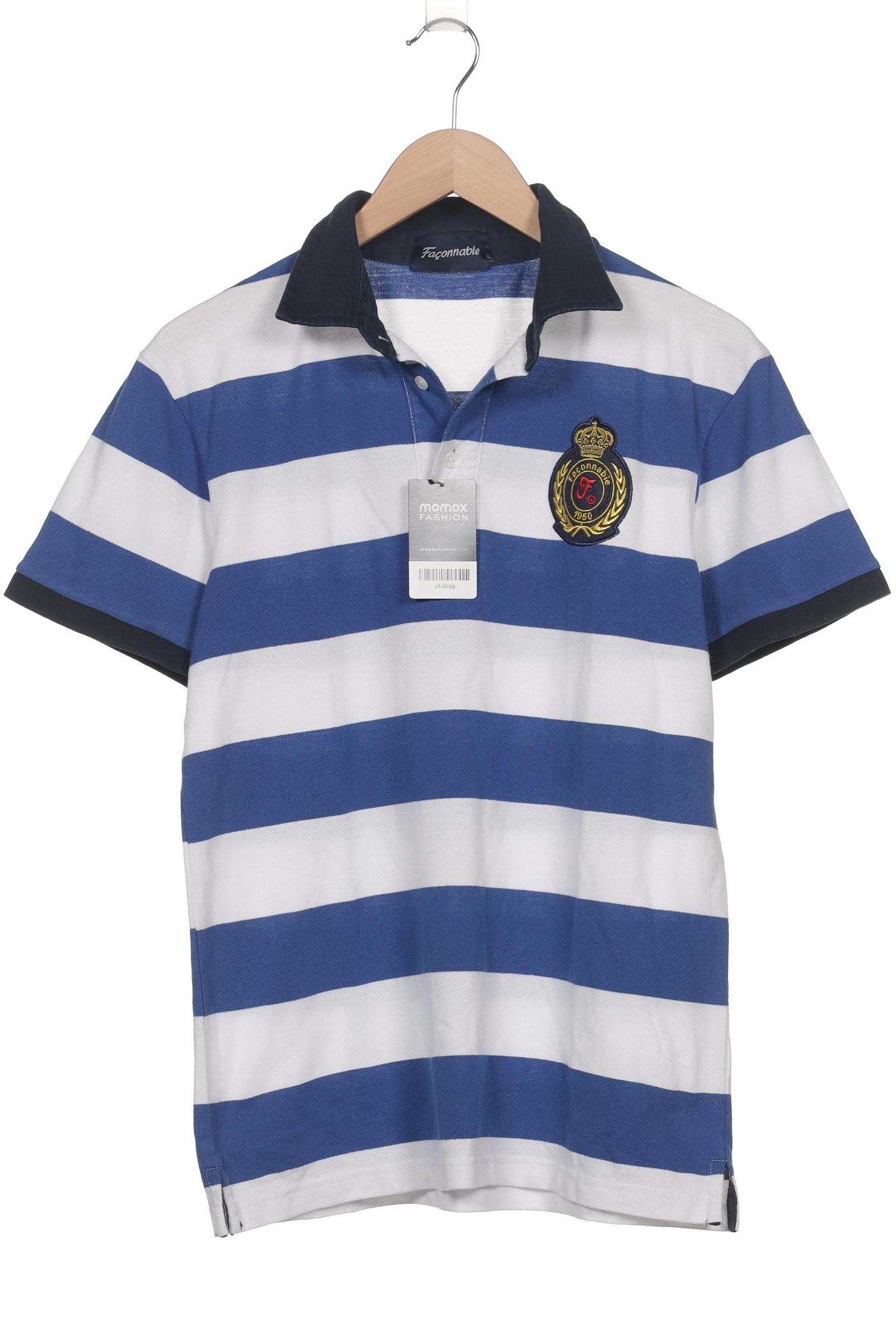 Thumbnail - Faconable Herren Poloshirt, blau, Gr. 52