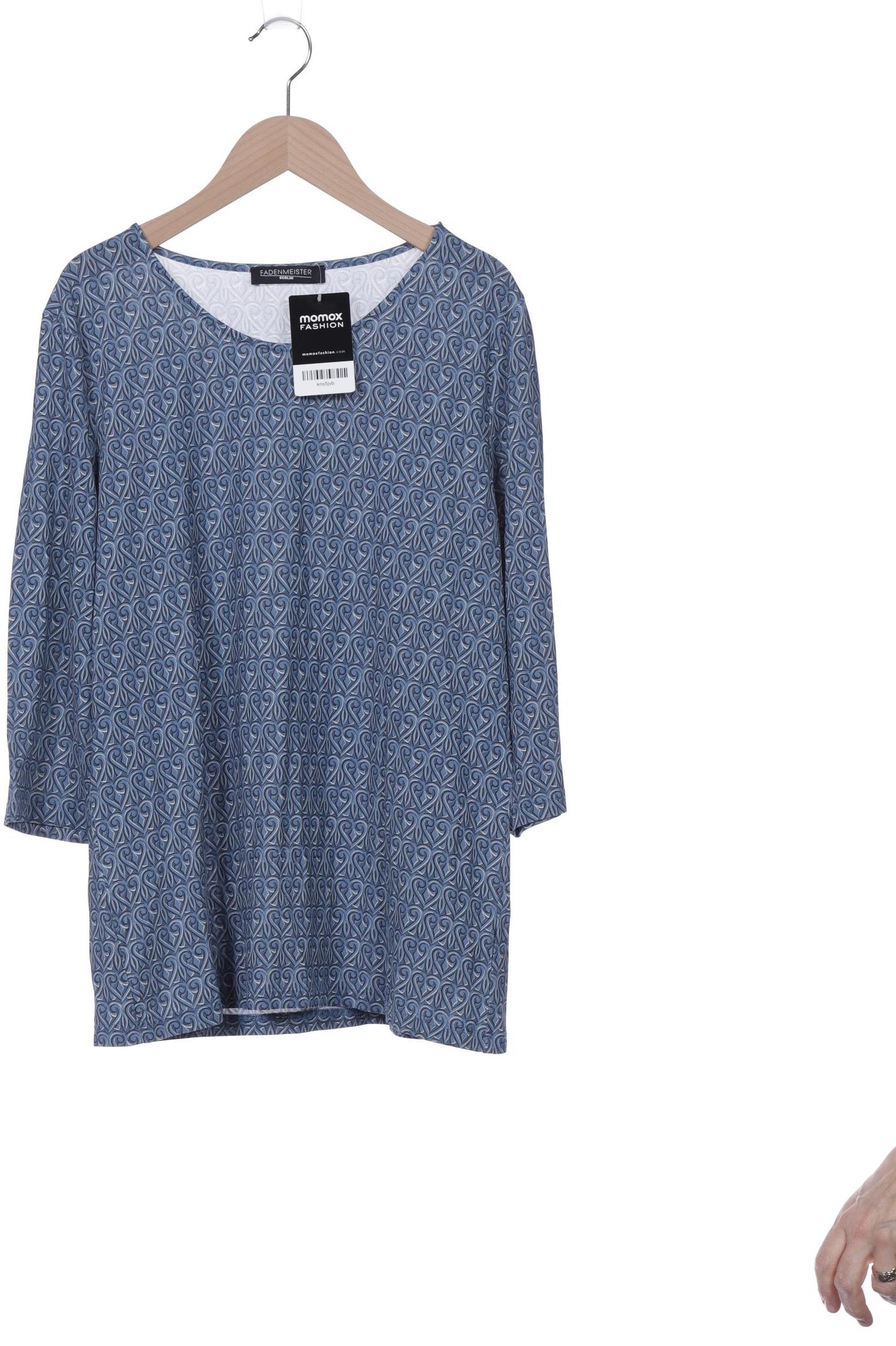 Thumbnail - Fadenmeister Berlin Damen Langarmshirt, blau, Gr. 44