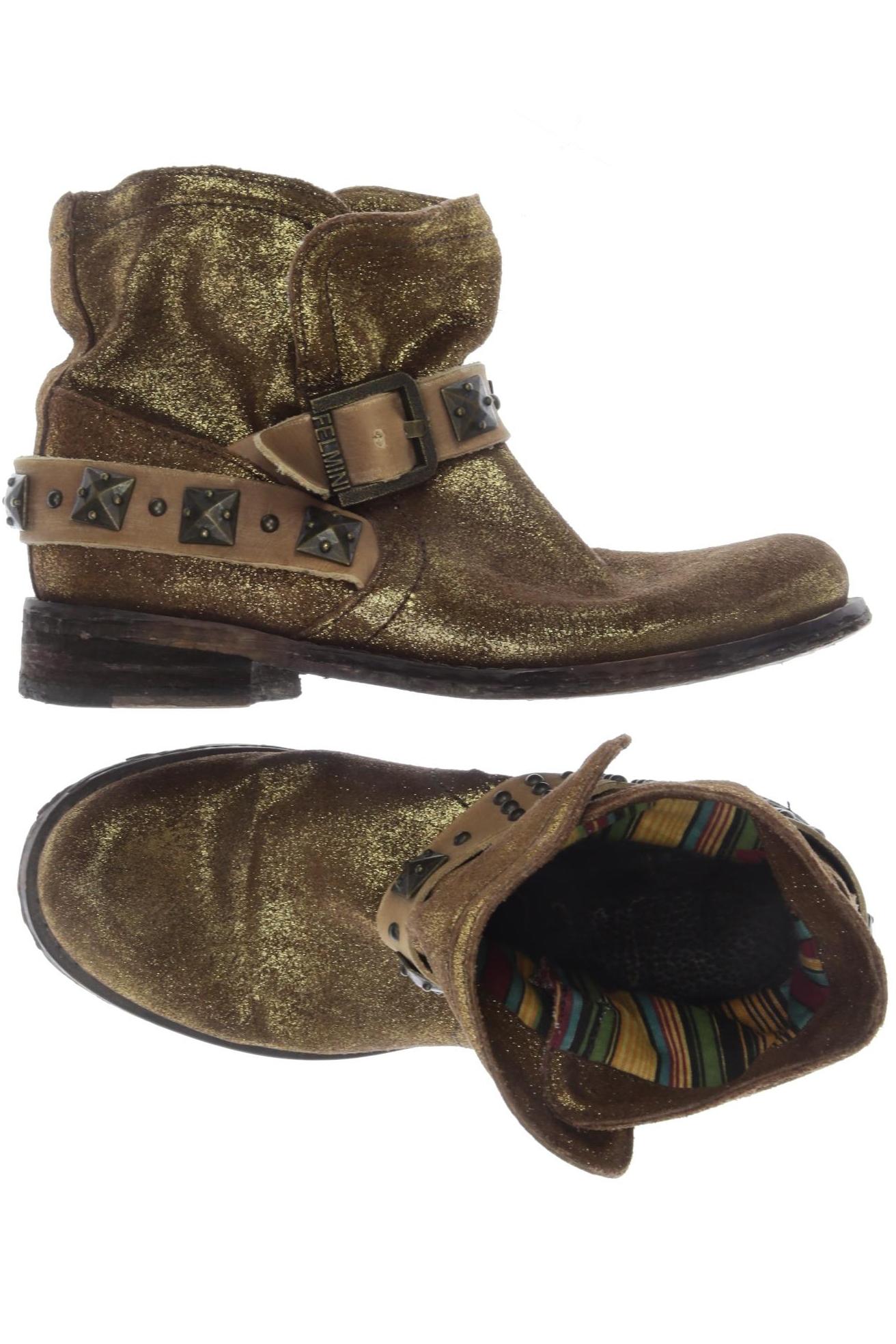 

felmini Damen Stiefelette, gold, Gr. 38