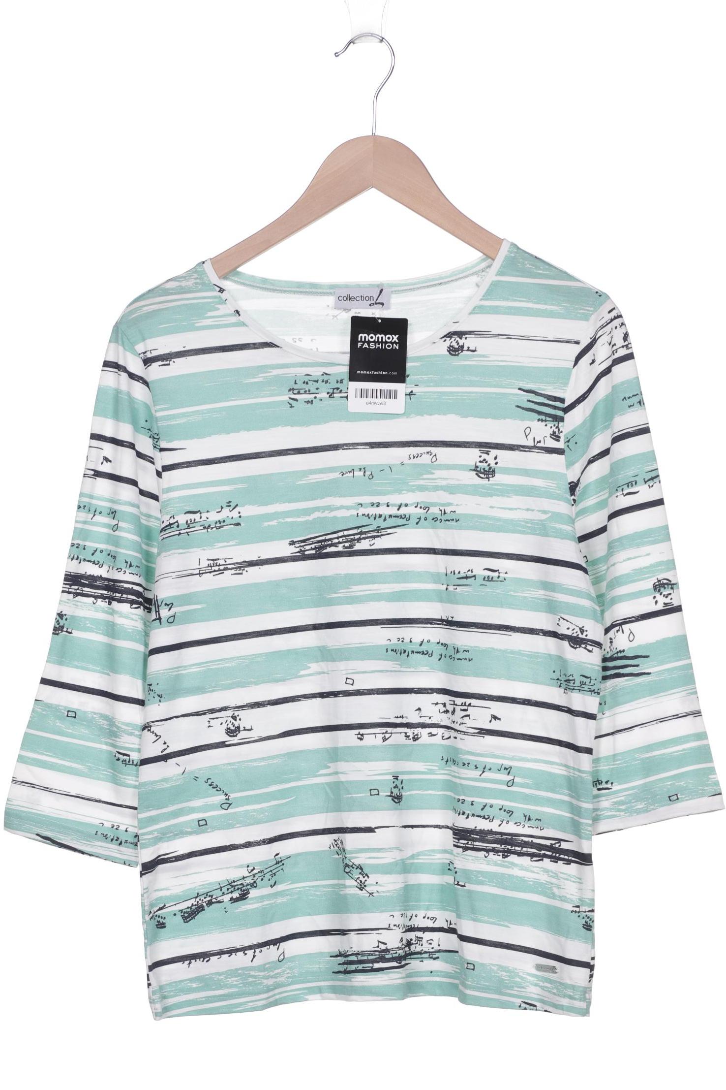 

Fine Collection Damen Langarmshirt, türkis, Gr. 38