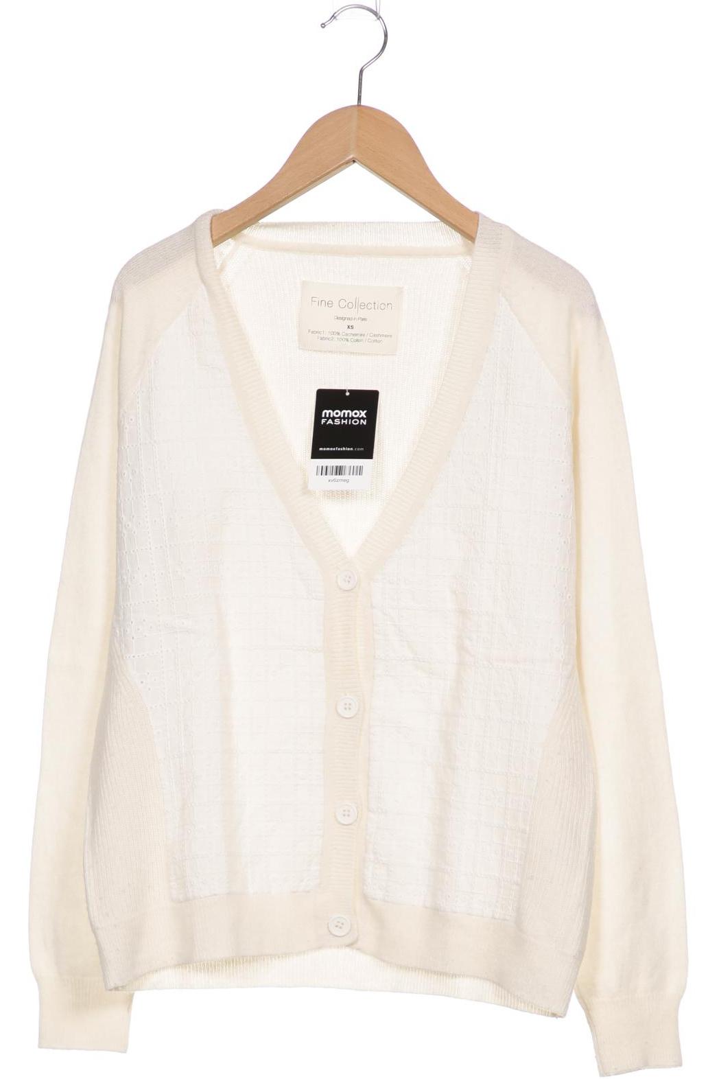 

Fine Collection Damen Strickjacke, weiß, Gr. 34