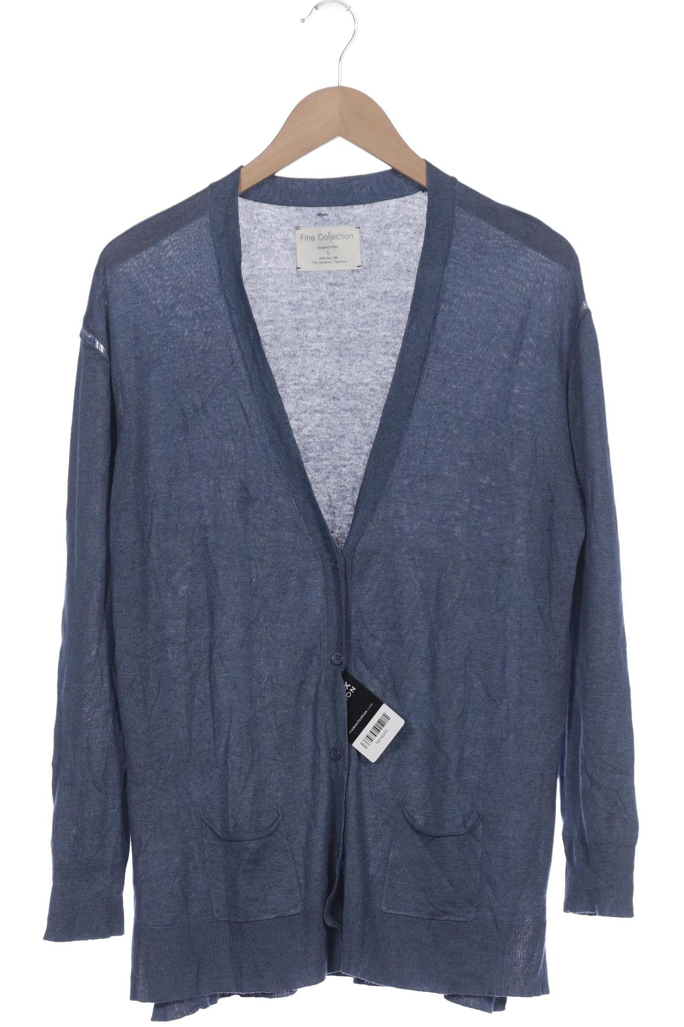 

Fine Collection Damen Strickjacke, blau, Gr. 42