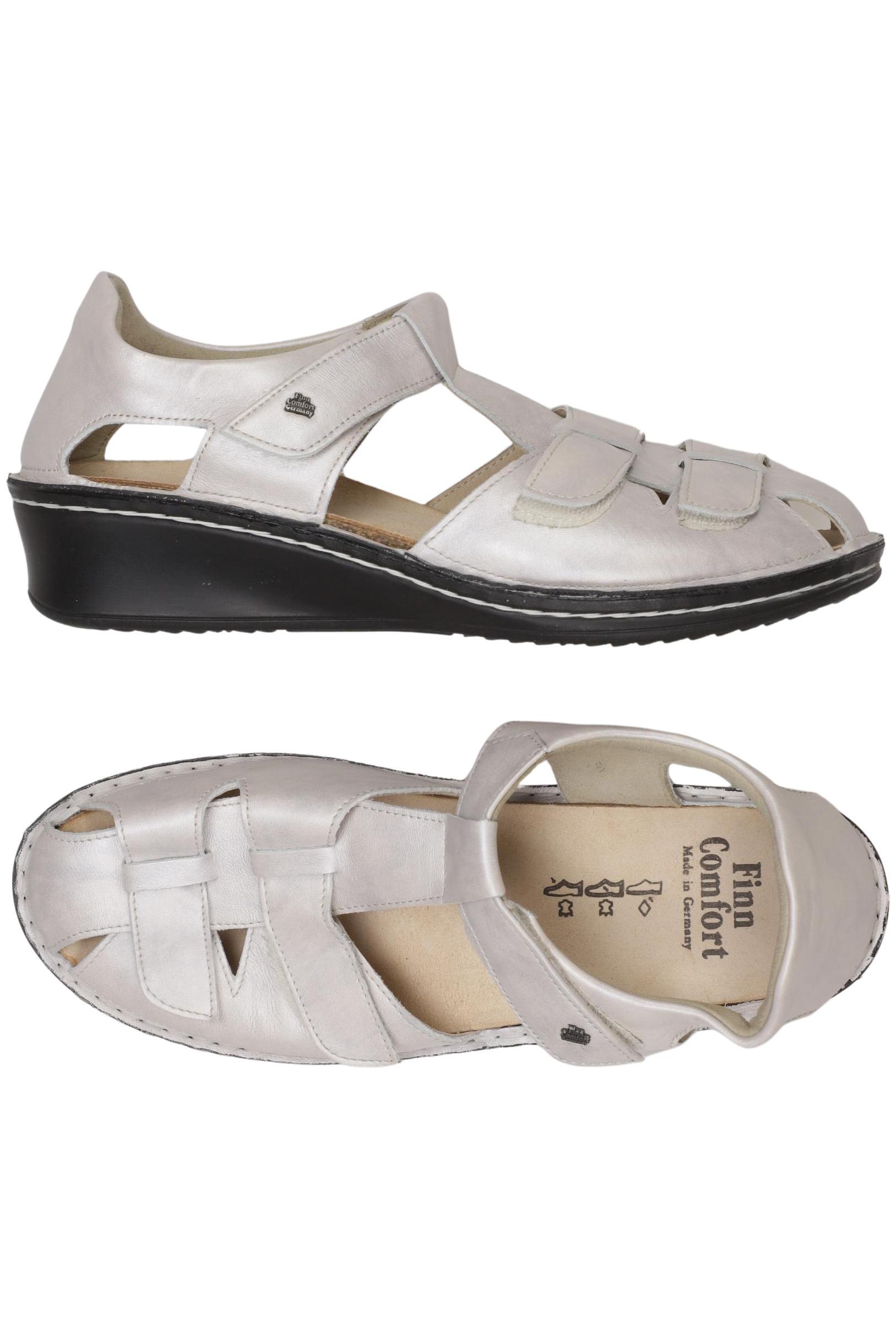 

Finn comfort Damen Sandale, silber, Gr. 8.5