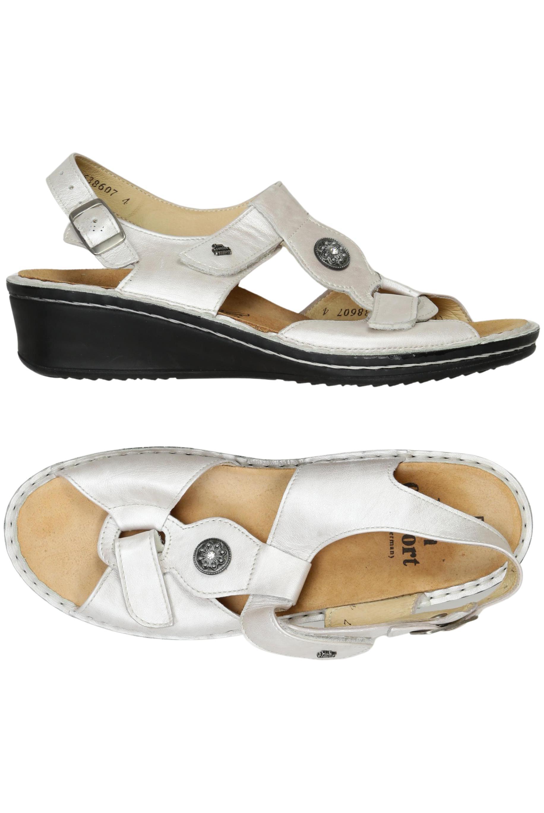 

Finn comfort Damen Sandale, silber, Gr. 4.5