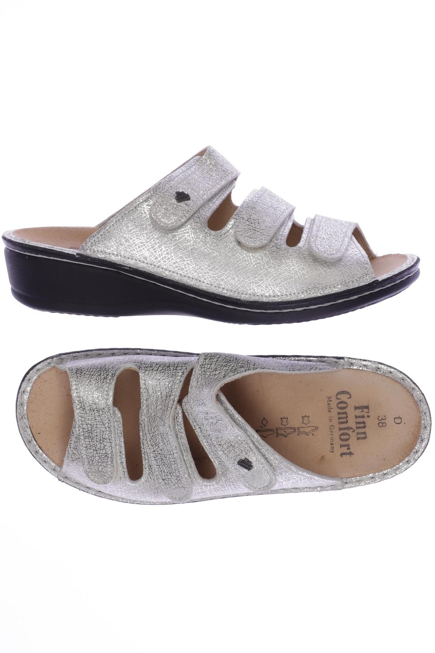 

Finn comfort Damen Sandale, silber, Gr. 38
