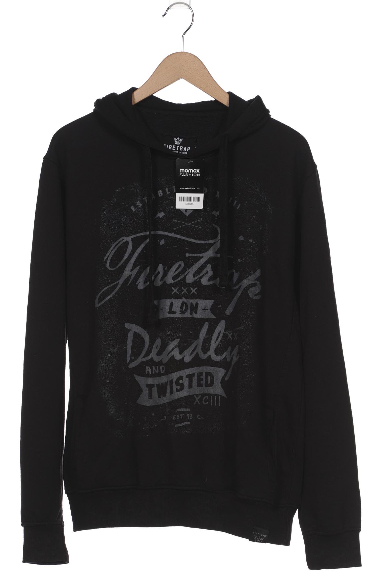 

Firetrap Herren Kapuzenpullover, schwarz, Gr. 56