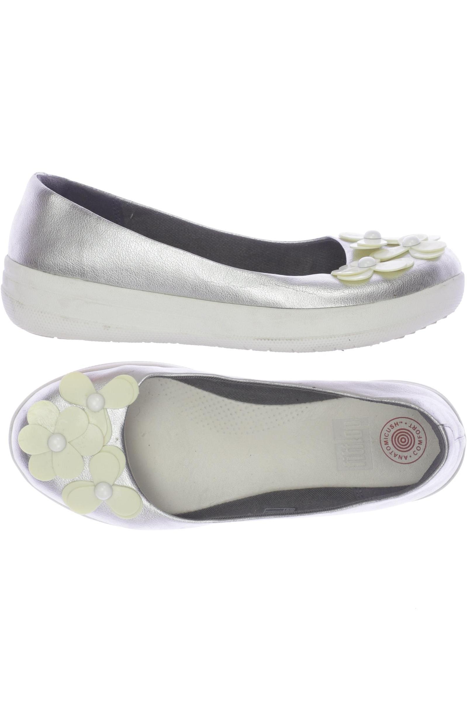 

FitFlop Damen Ballerinas, silber, Gr. 38