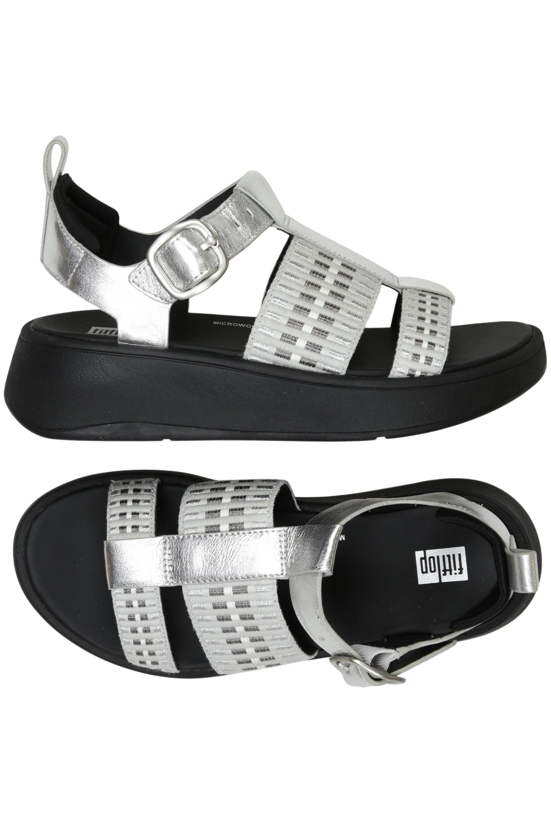 

FitFlop Damen Sandale, silber, Gr. 36