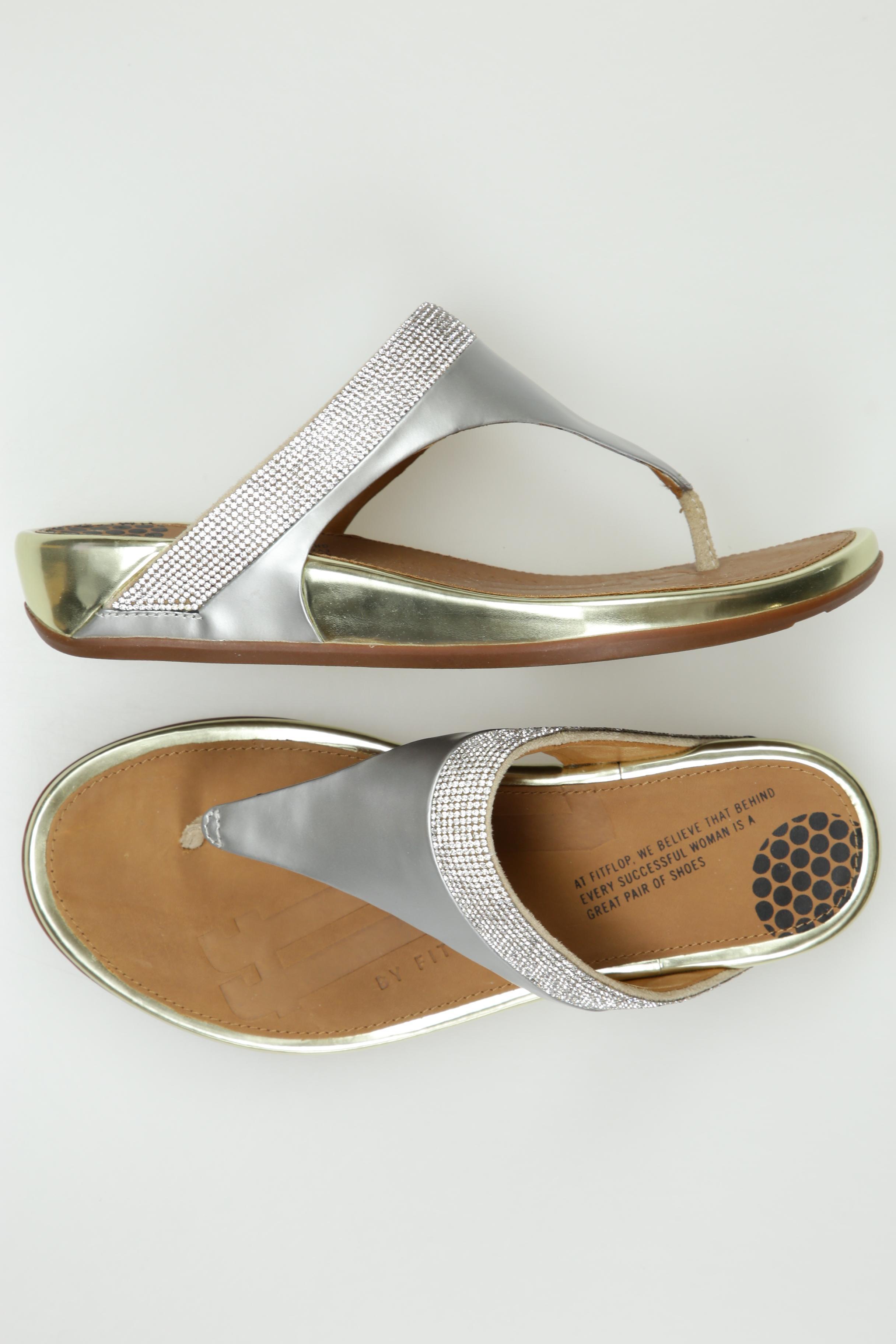 

FitFlop Damen Sandale, silber, Gr. 37