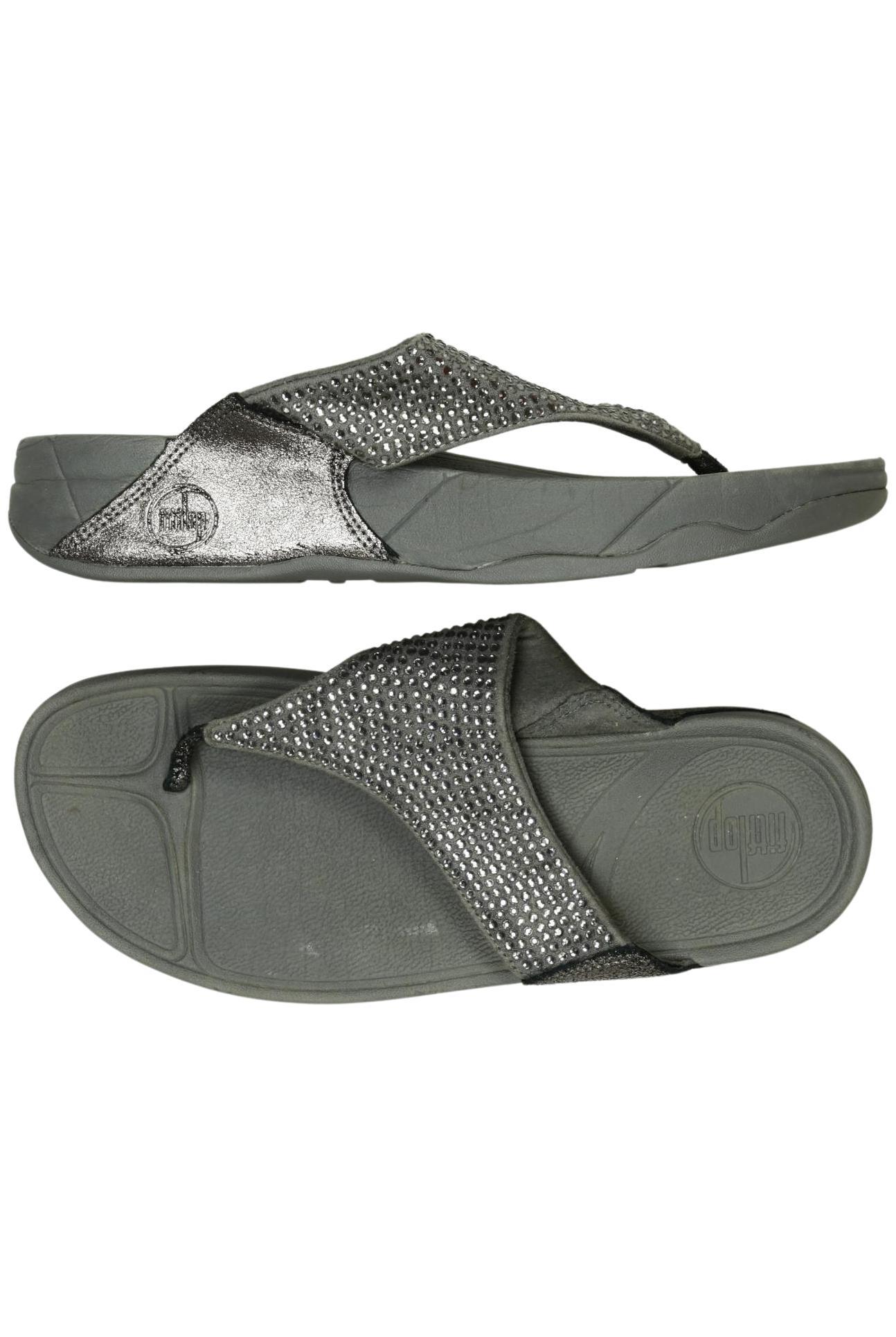 

FitFlop Damen Sandale, silber, Gr. 39
