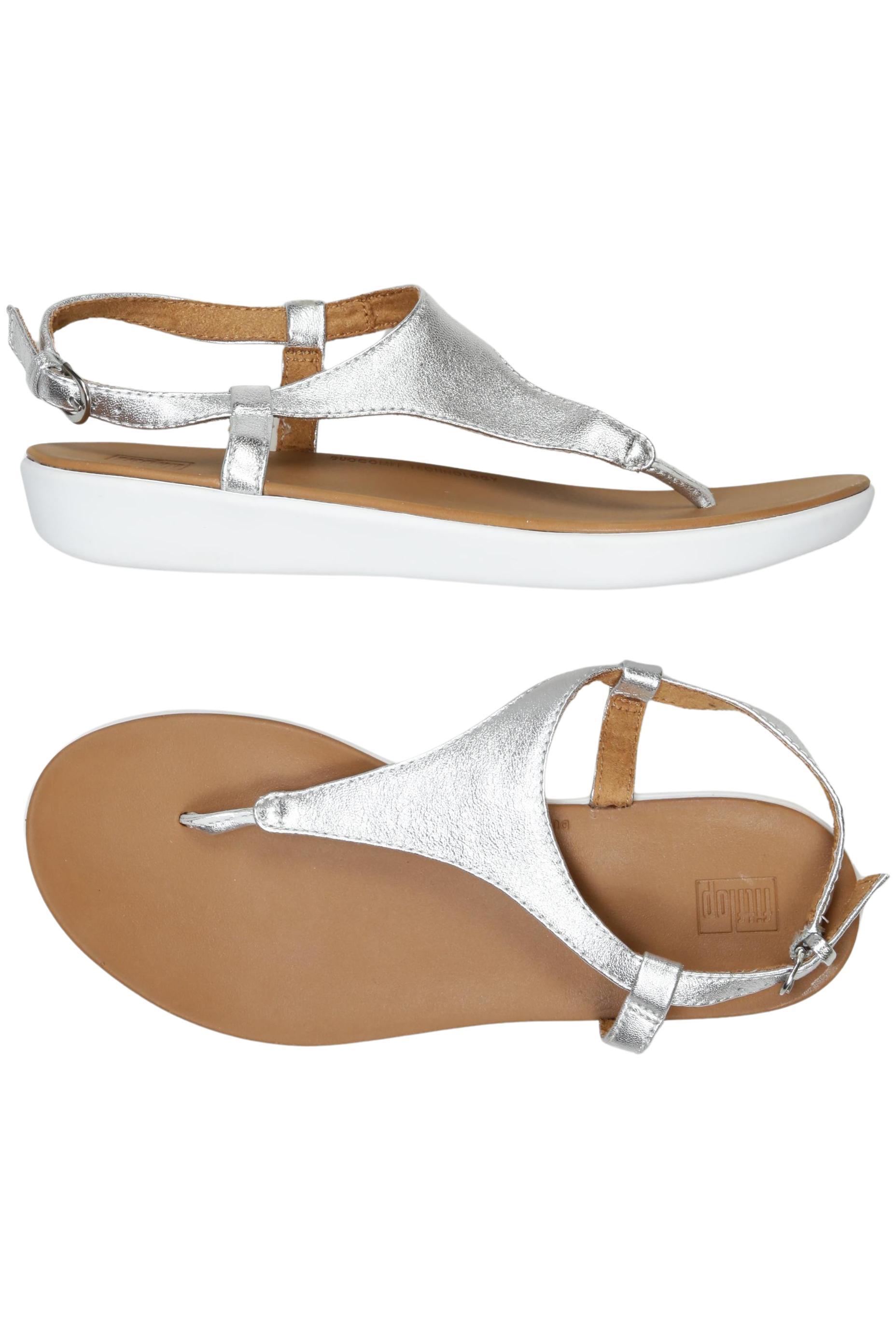 

FitFlop Damen Sandale, silber, Gr. 38