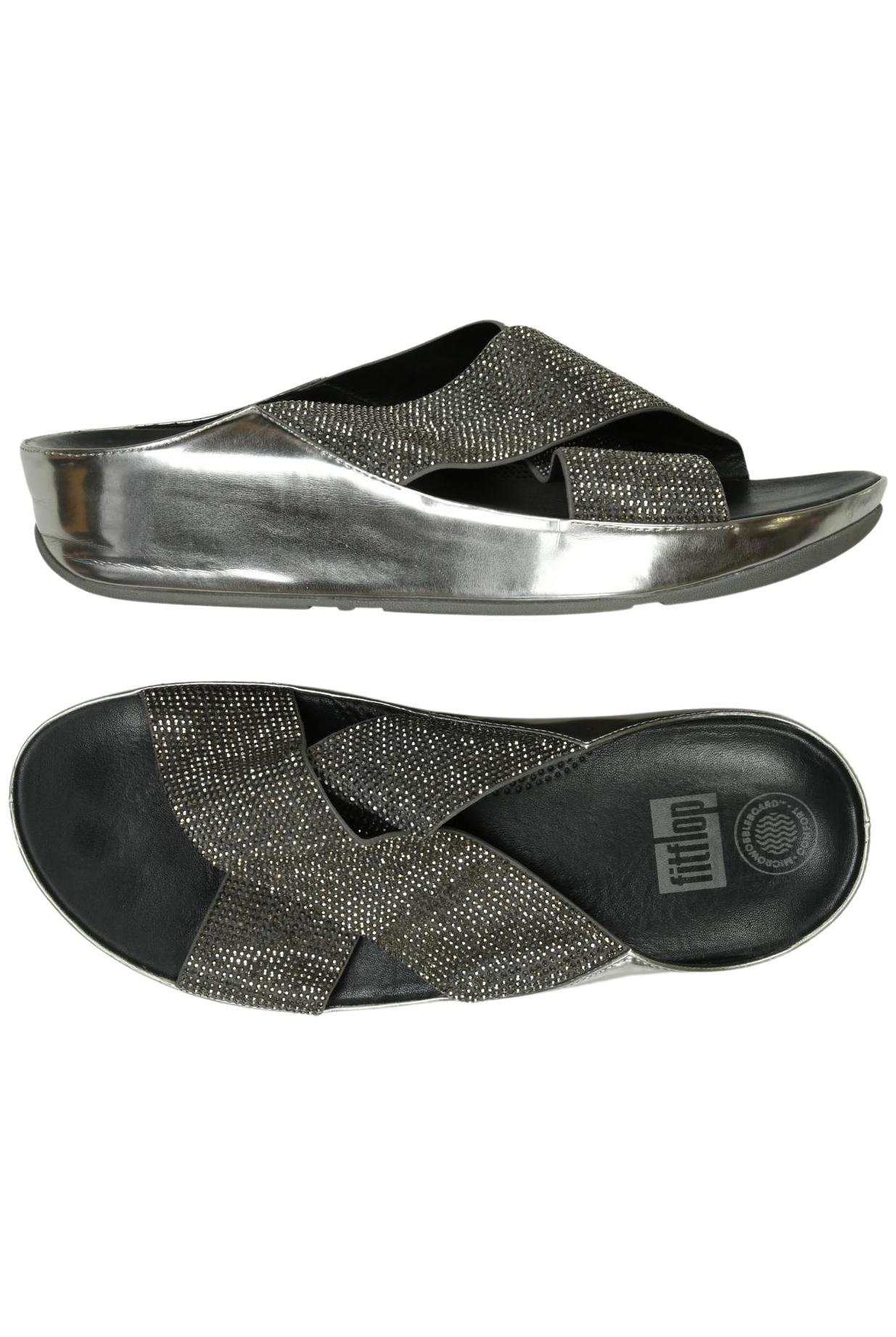 

FitFlop Damen Sandale, silber, Gr. 41