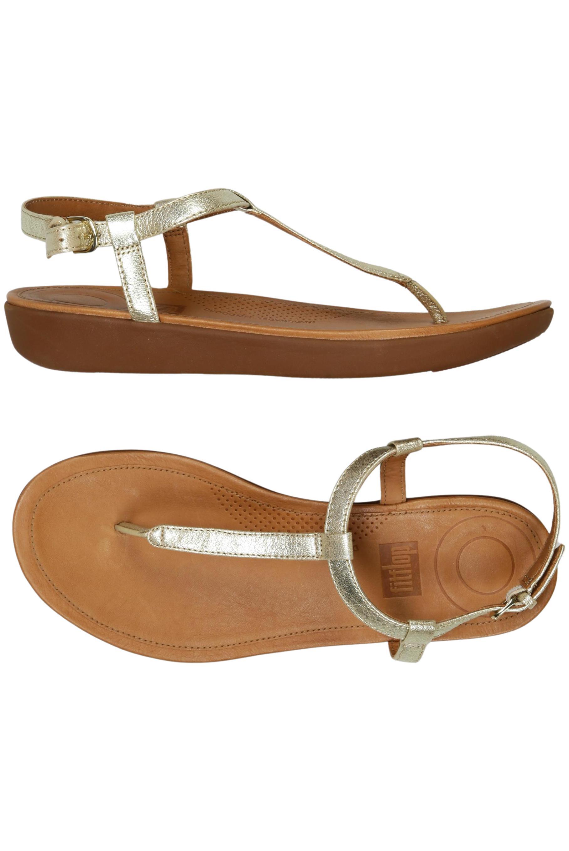 

FitFlop Damen Sandale, gold, Gr. 38