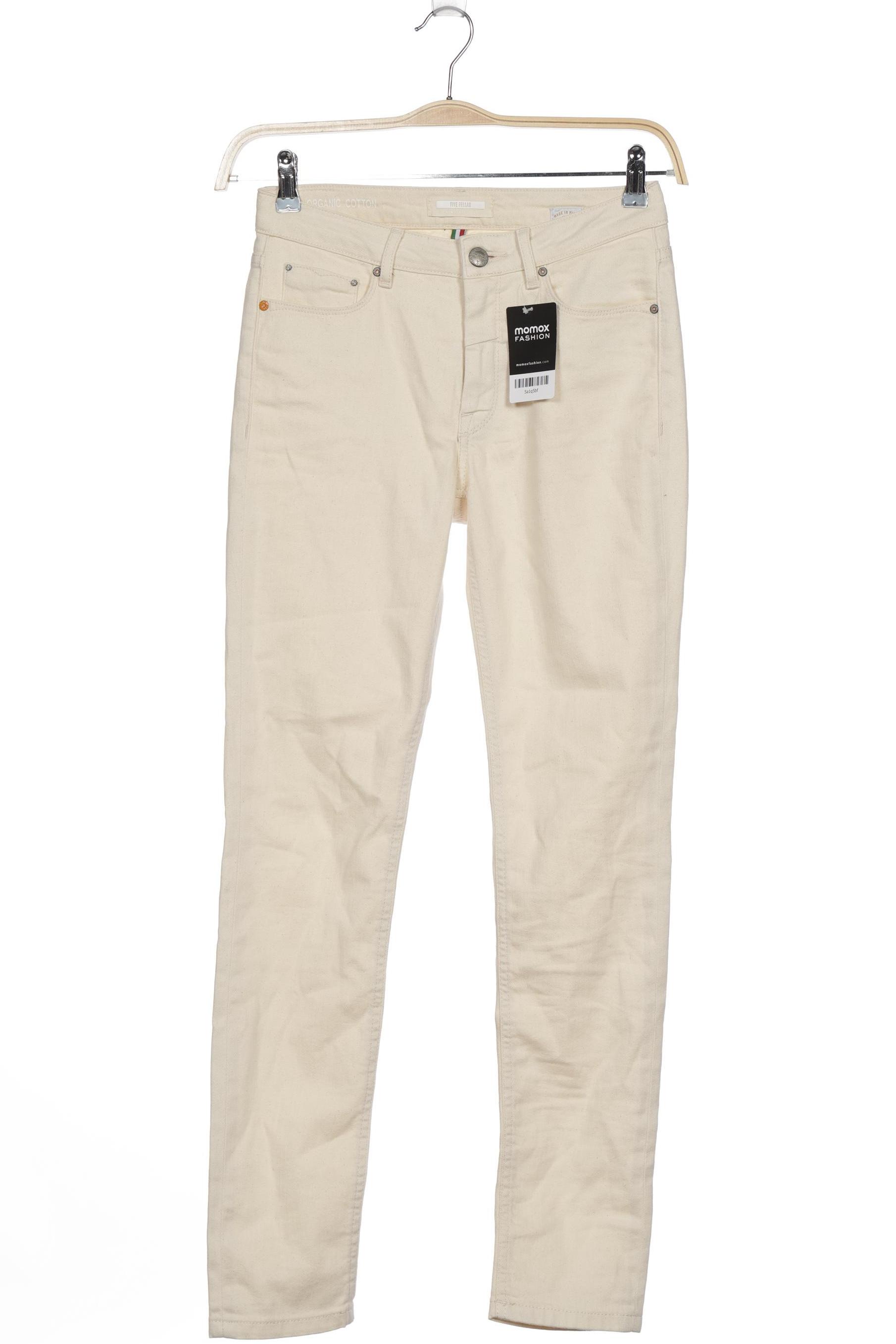 

Five Fellas Damen Jeans, cremeweiß, Gr. 26