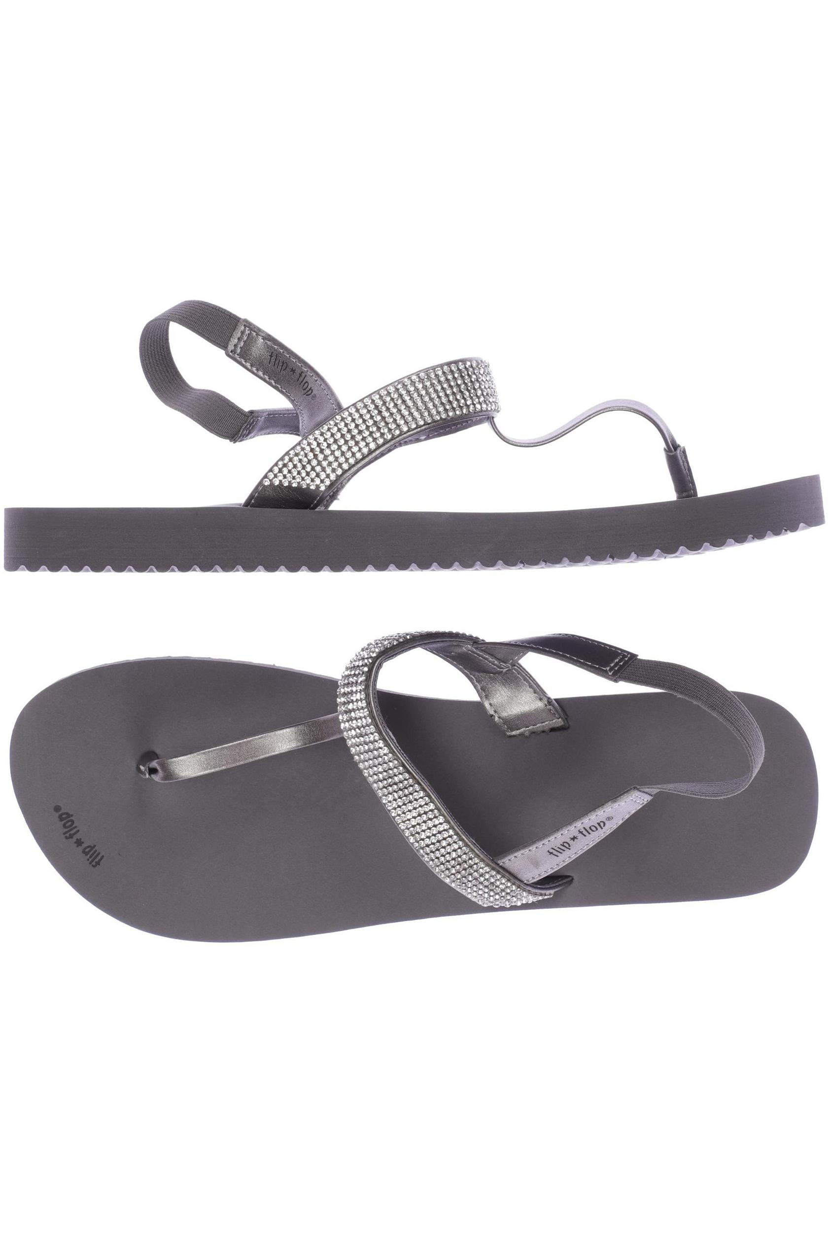 

Flip Flop Damen Sandale, silber