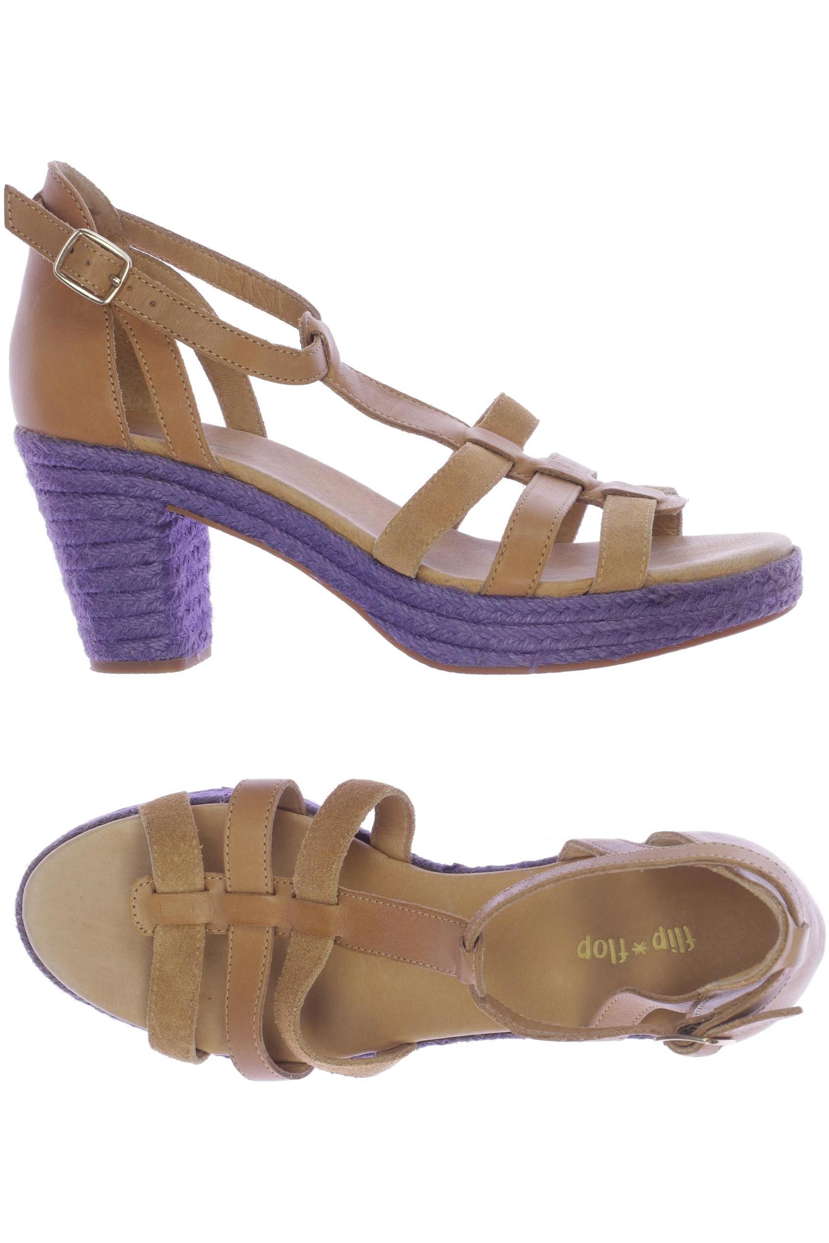 

Flip Flop Damen Sandale, beige, Gr. 38
