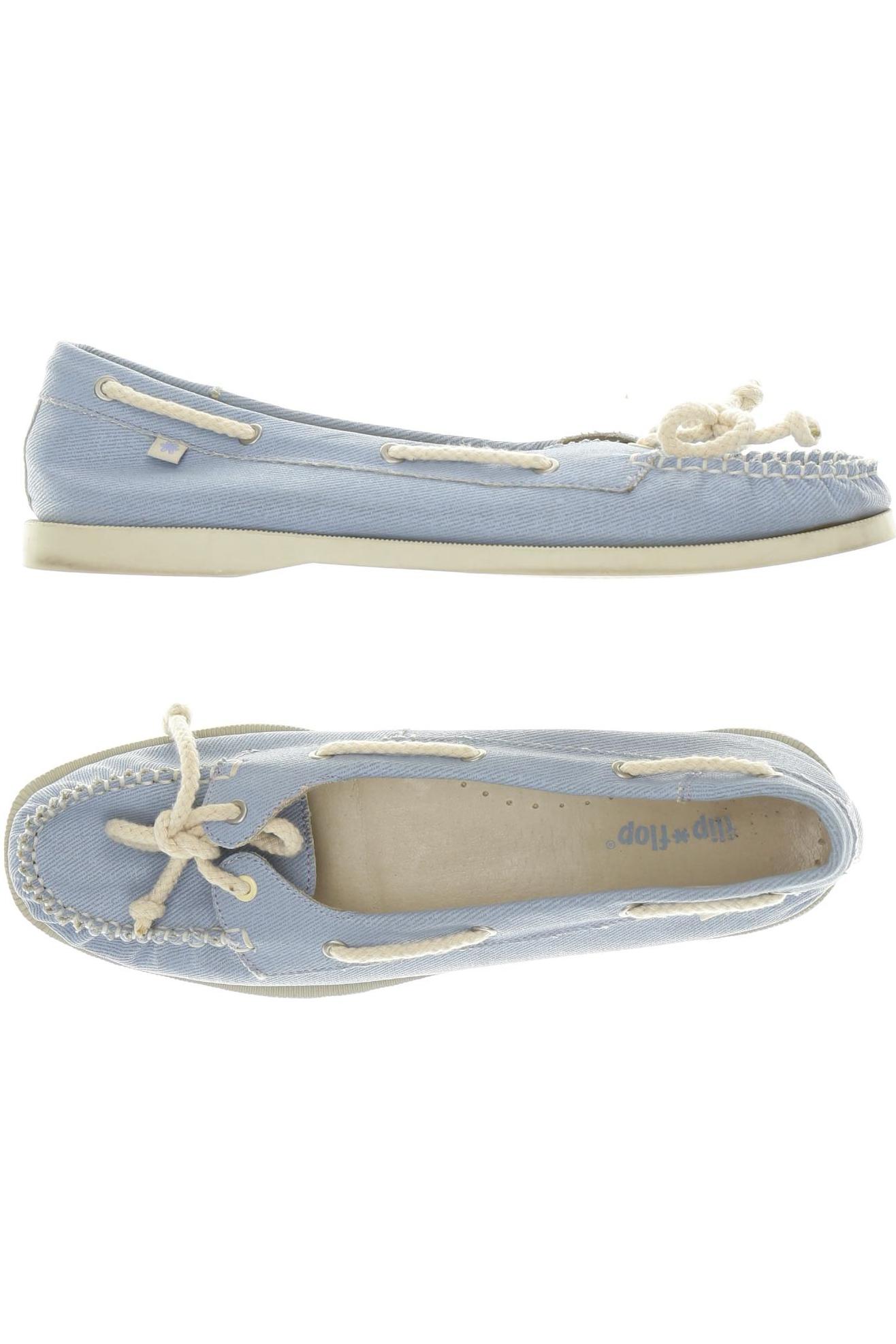 

Flip Flop Damen Ballerinas, hellblau