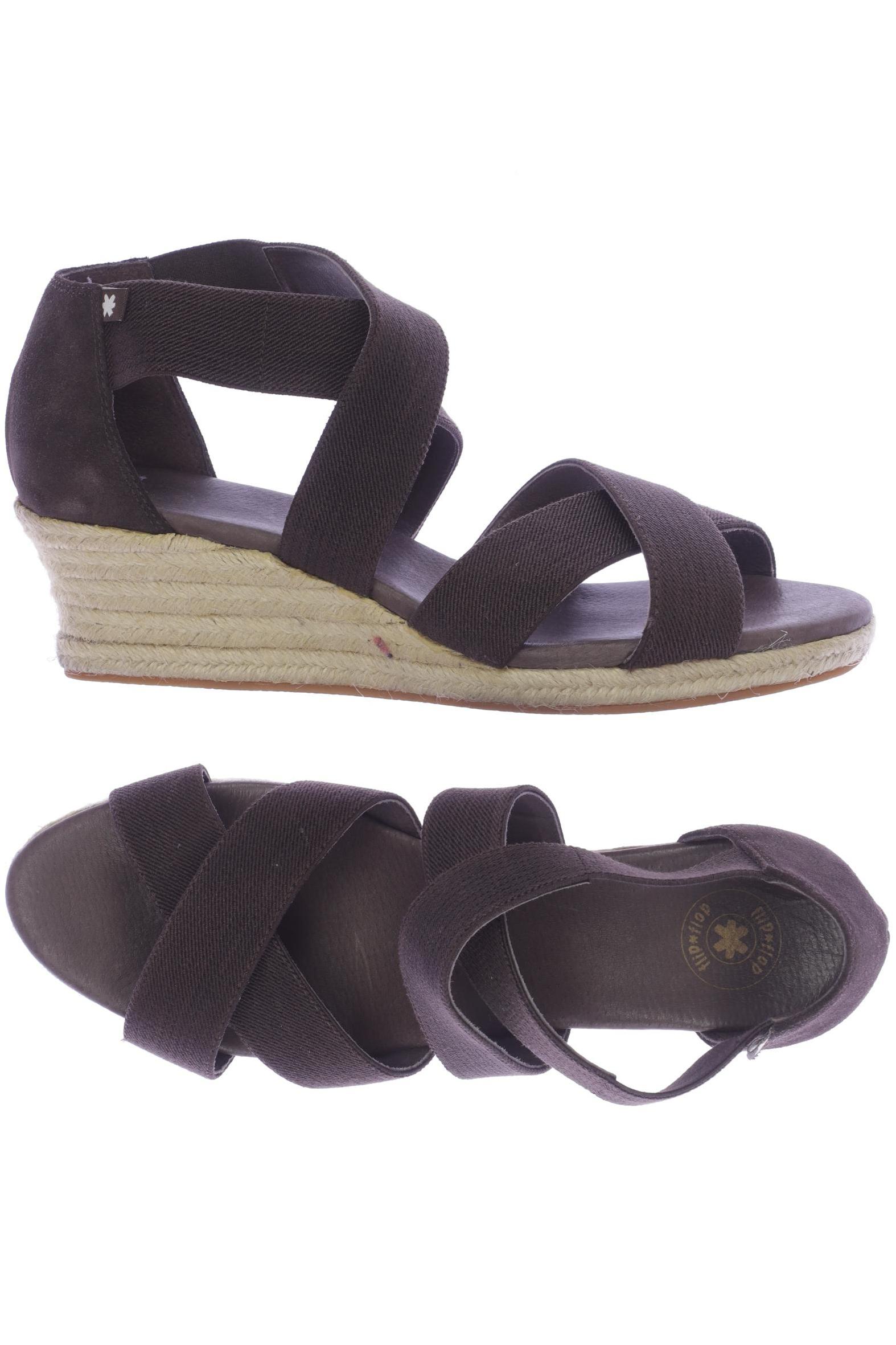 

Flip Flop Damen Sandale, braun, Gr. 40