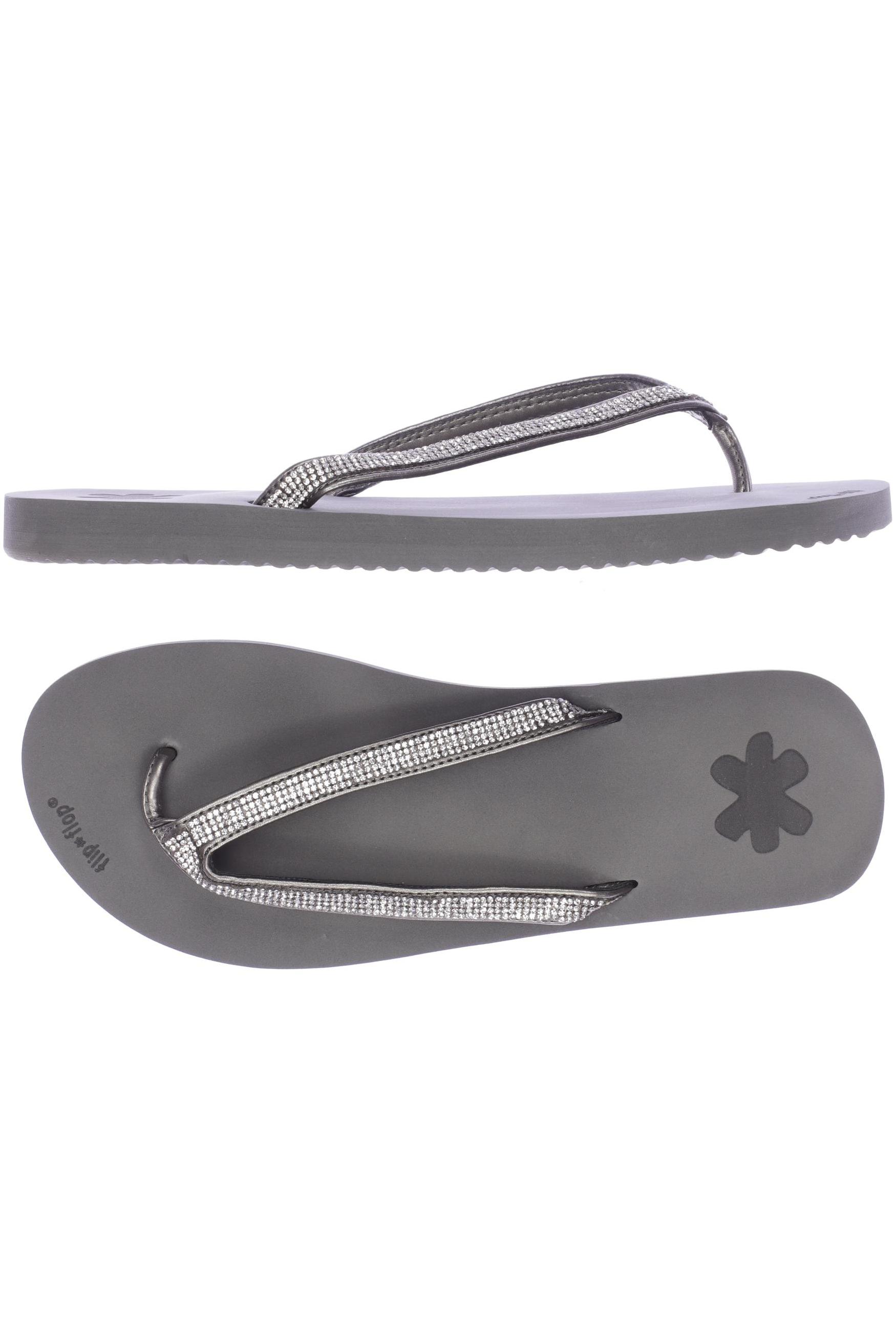 

flip*flop Damen Sandale, silber, Gr. 40