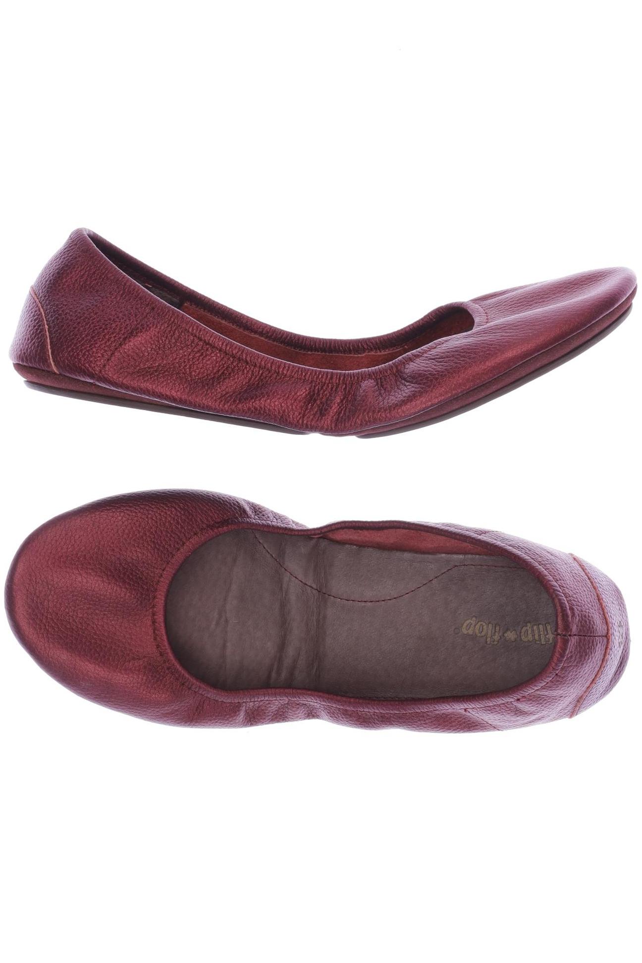 

Flip Flop Damen Ballerinas, bordeaux