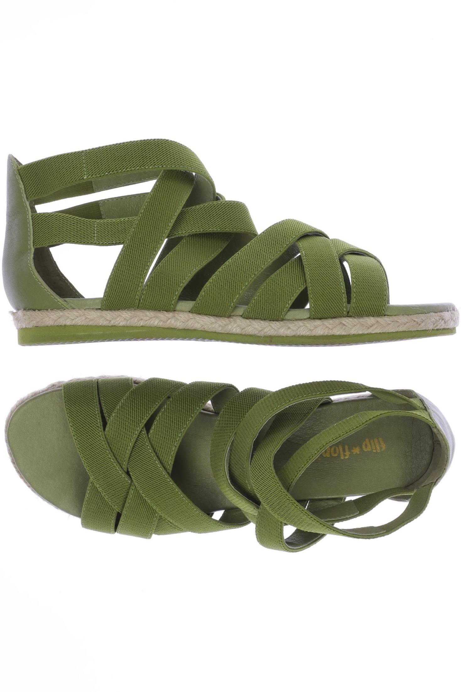 

Flip Flop Damen Sandale, grün, Gr. 38