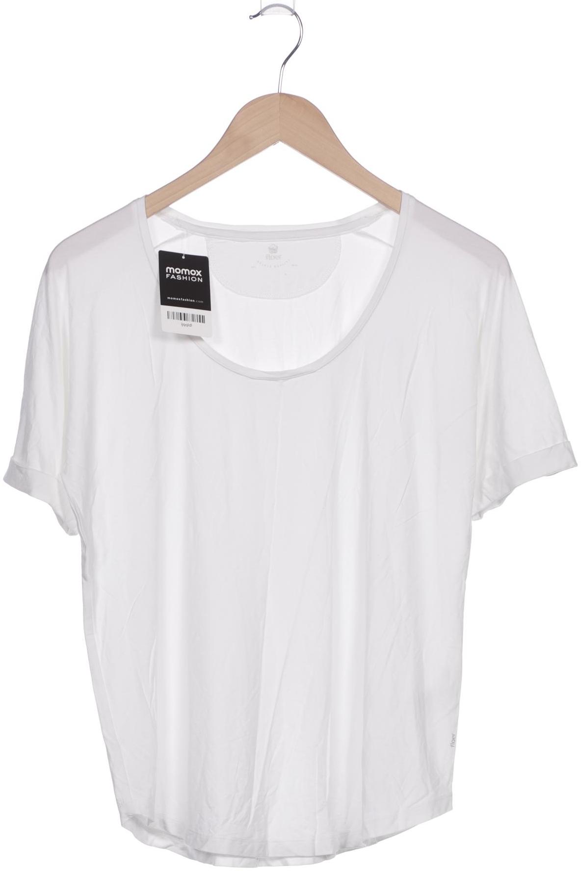 

floer Damen T-Shirt, cremeweiß, Gr. 36