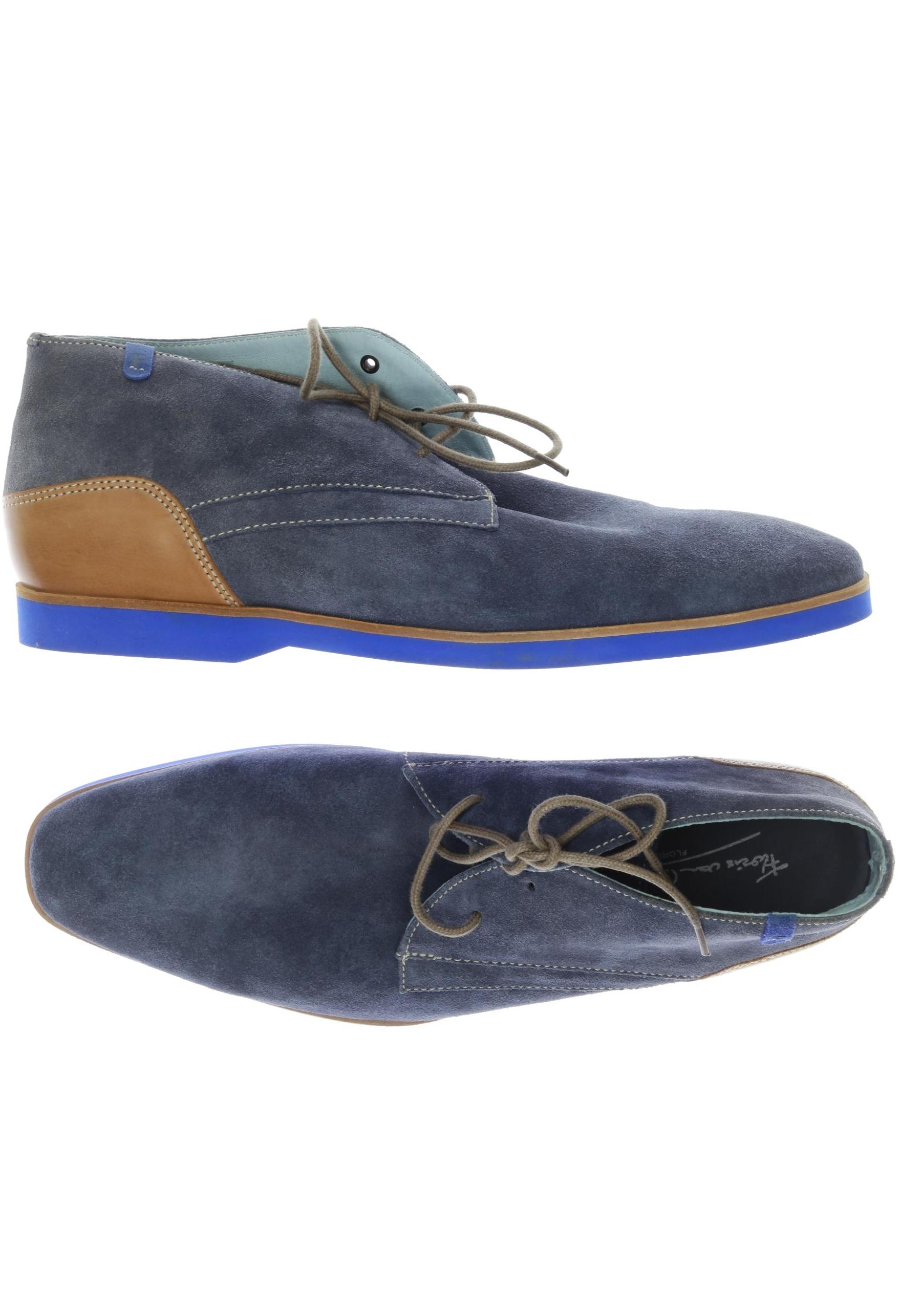 

Floris van Bommel Herren Halbschuh, blau, Gr. 10