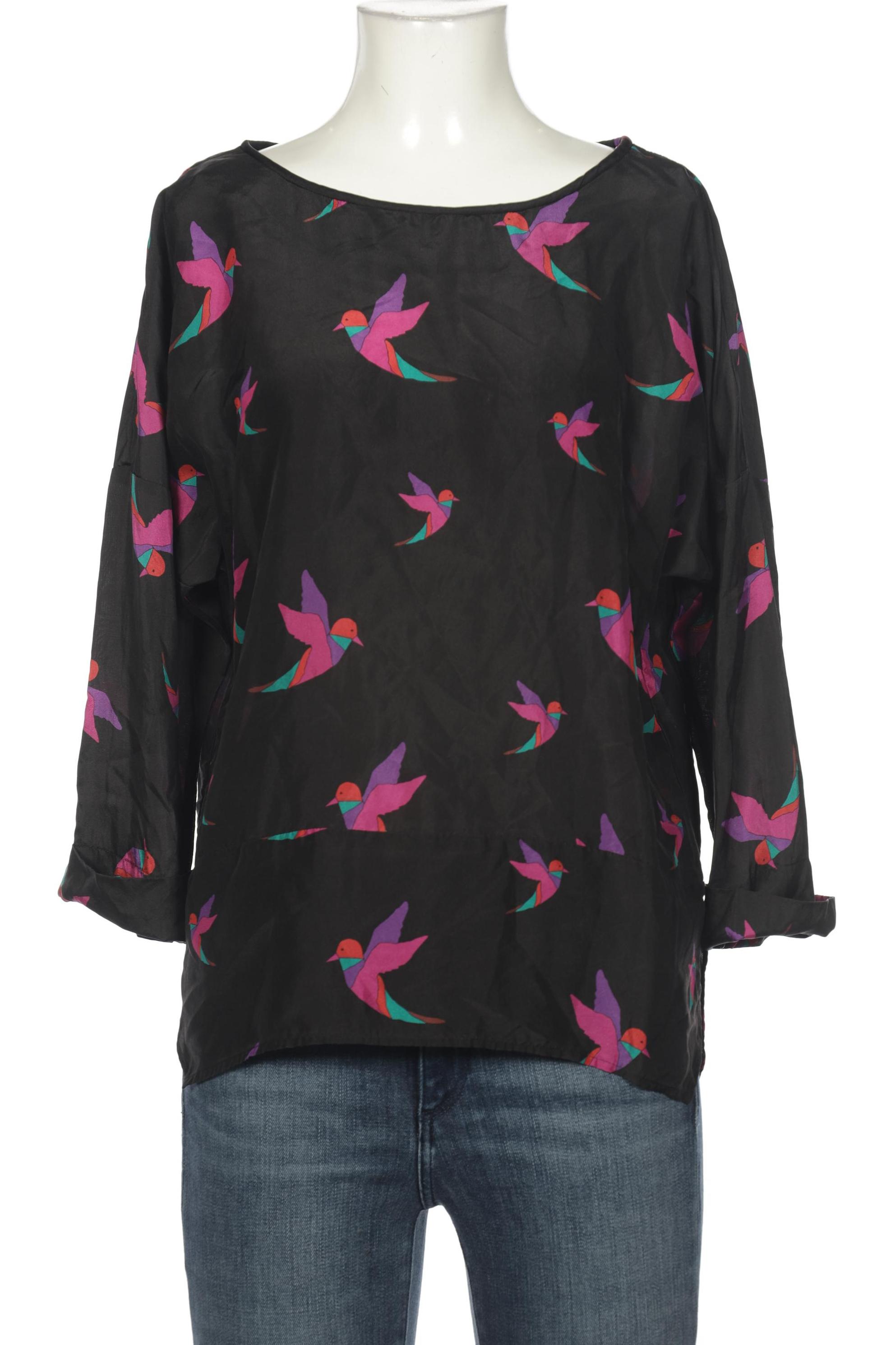 

flowers for friends Damen Bluse, schwarz, Gr. 36