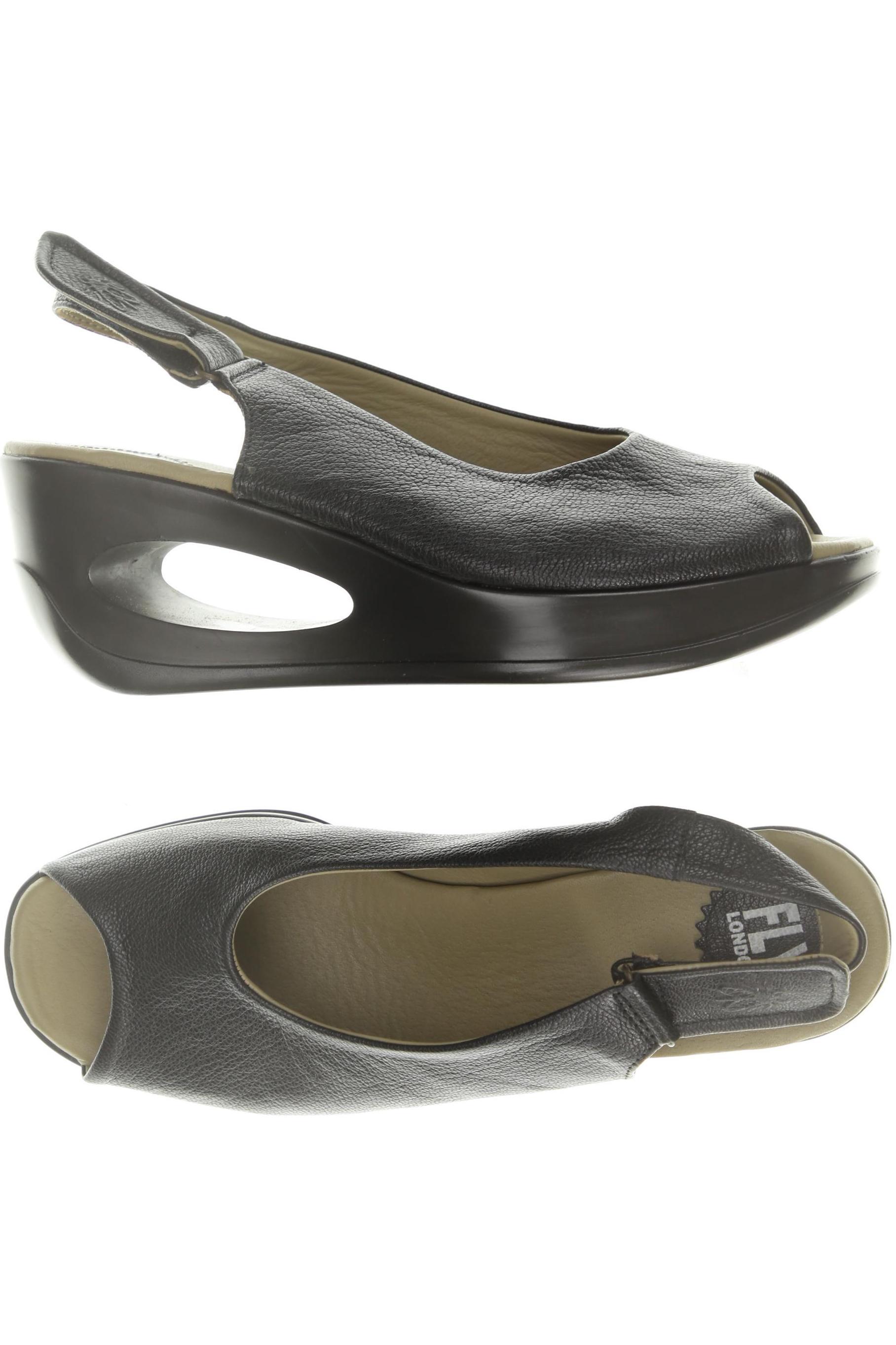 

Fly London Damen Sandale, schwarz, Gr. 41