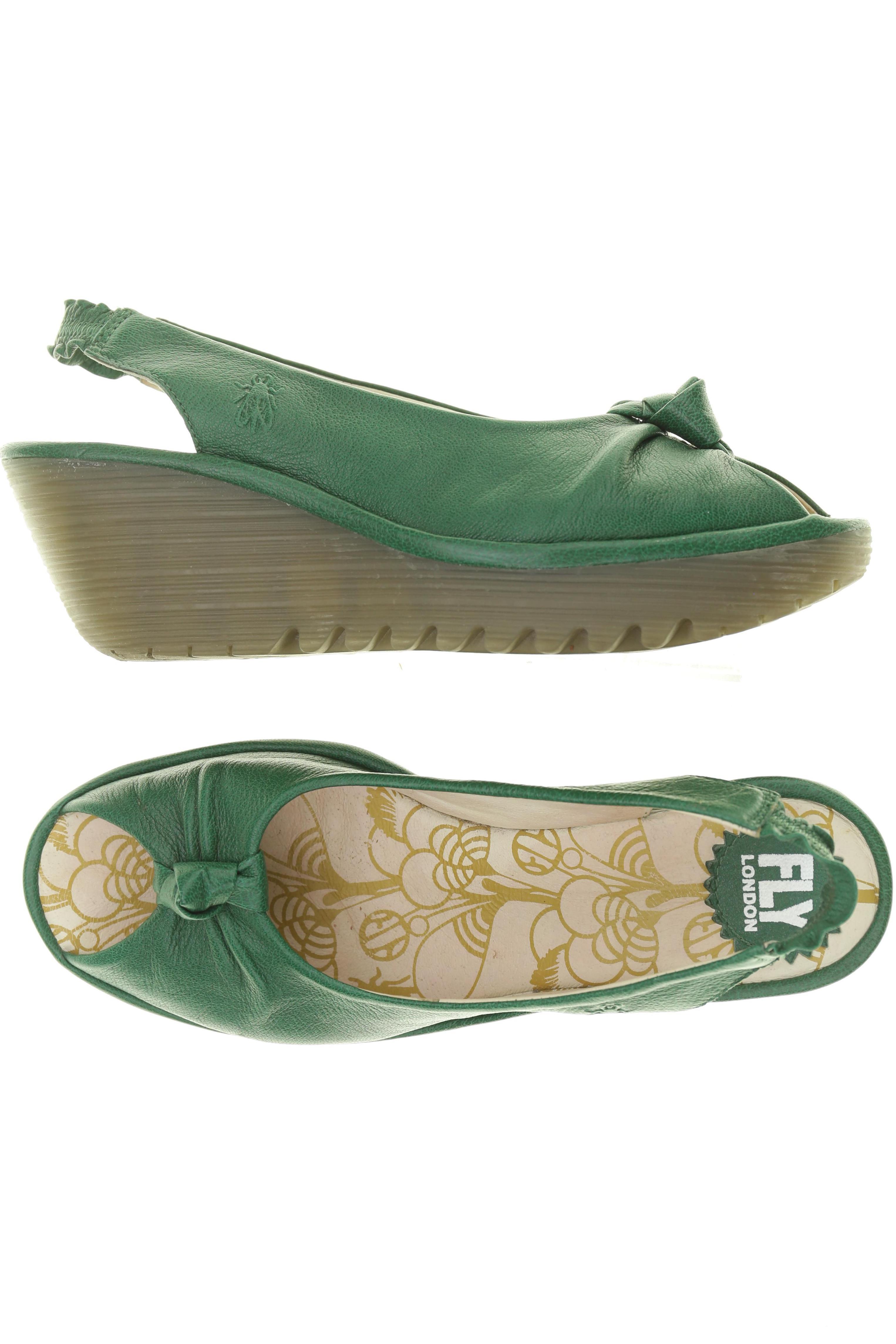 

Fly London Damen Sandale, grün, Gr. 39