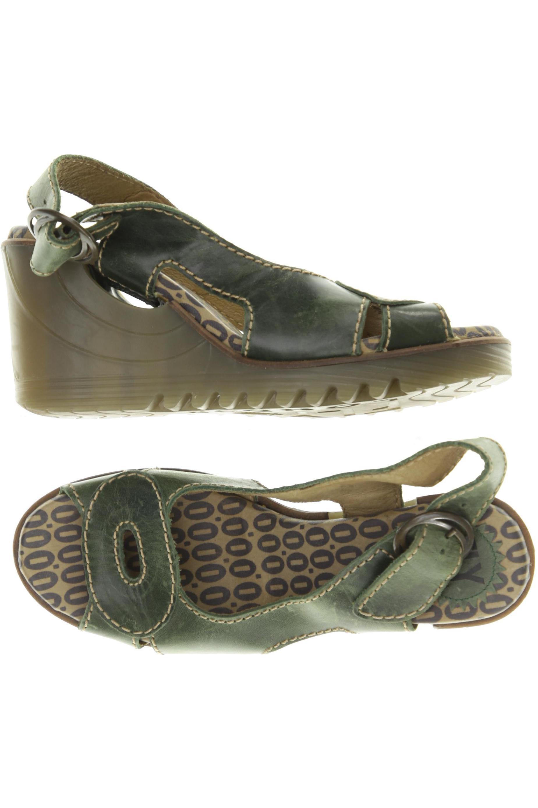 

Fly London Damen Sandale, grün, Gr. 38