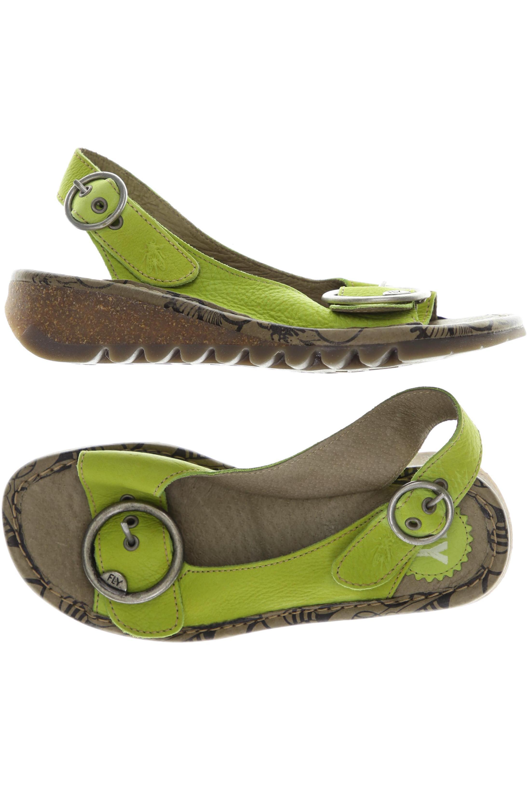 

Fly London Damen Sandale, grün, Gr. 38
