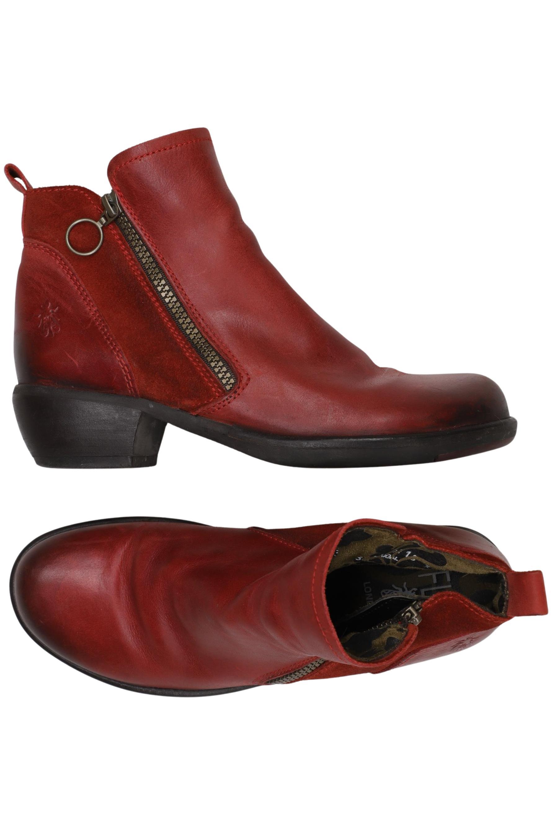 

Fly London Damen Stiefelette, rot, Gr. 38