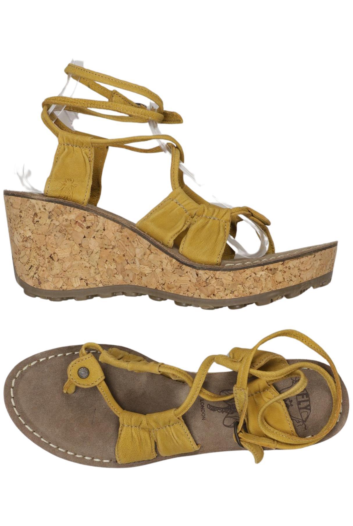 

Fly London Damen Sandale, gelb, Gr. 41