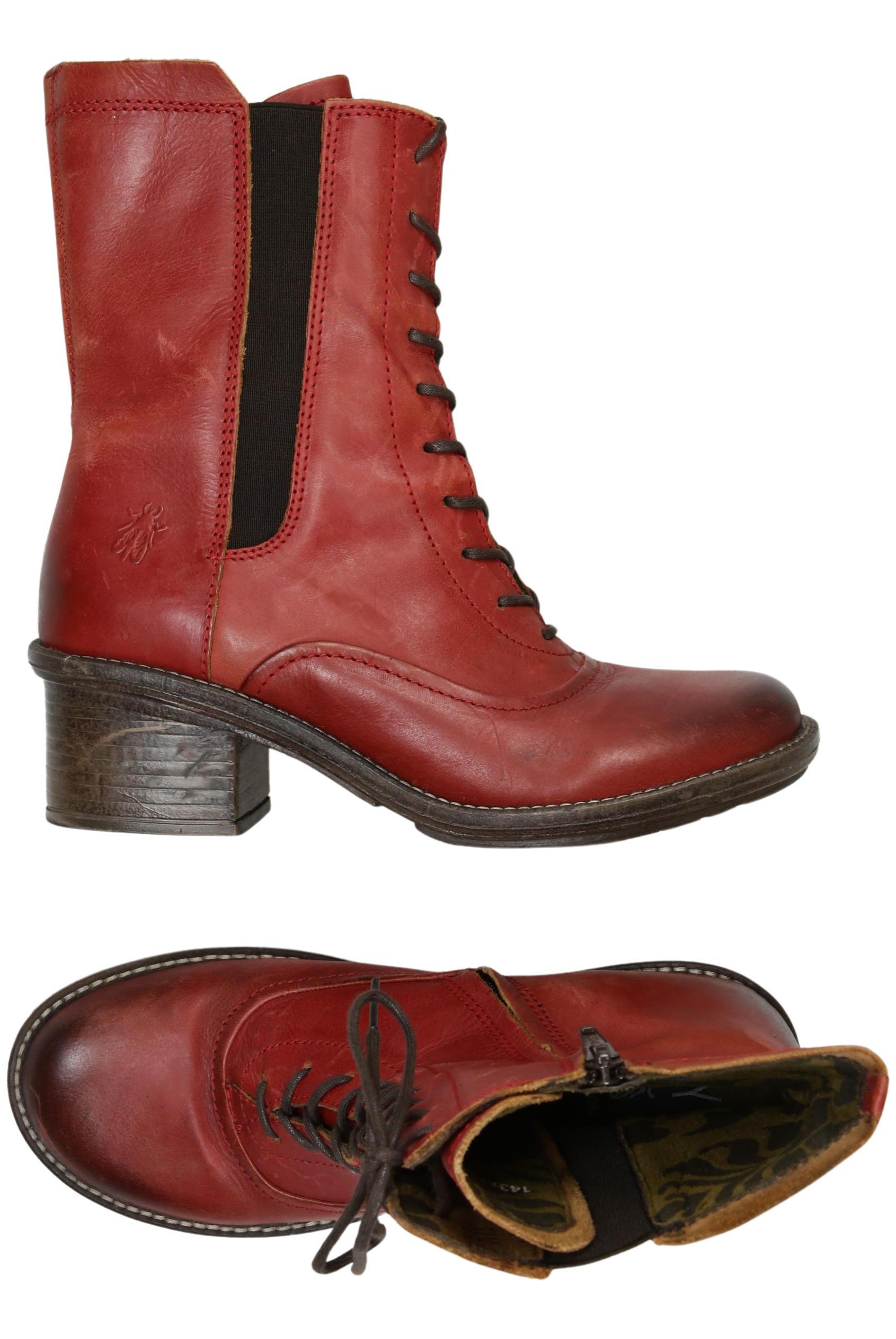 

Fly London Damen Stiefelette, rot, Gr. 38